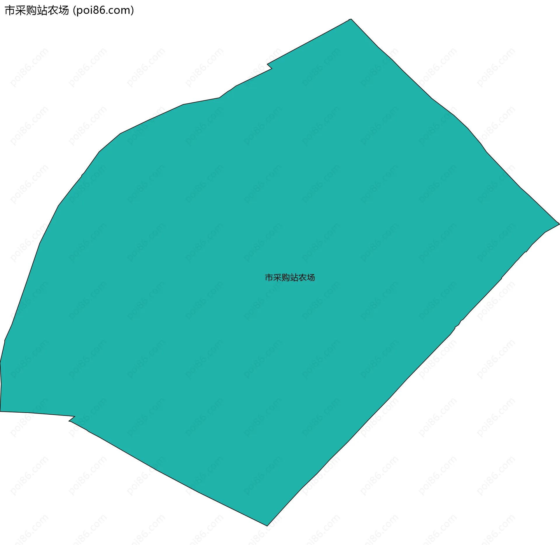 市采购站农场边界地图