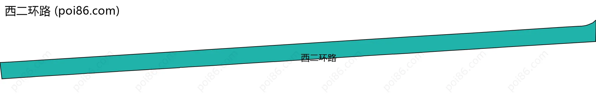 西二环路边界地图