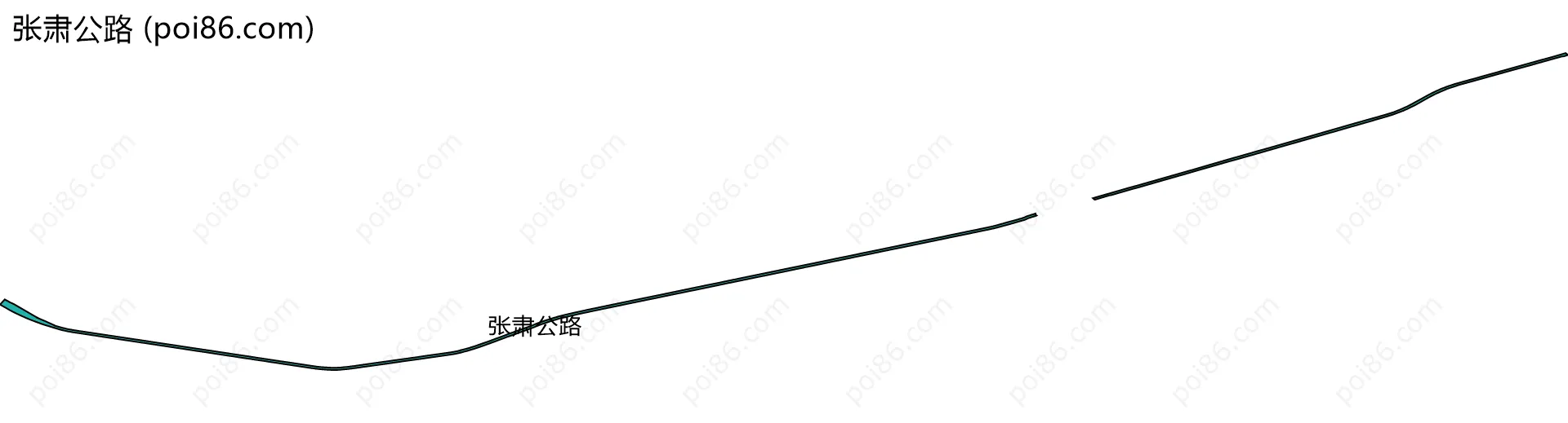 张肃公路边界地图