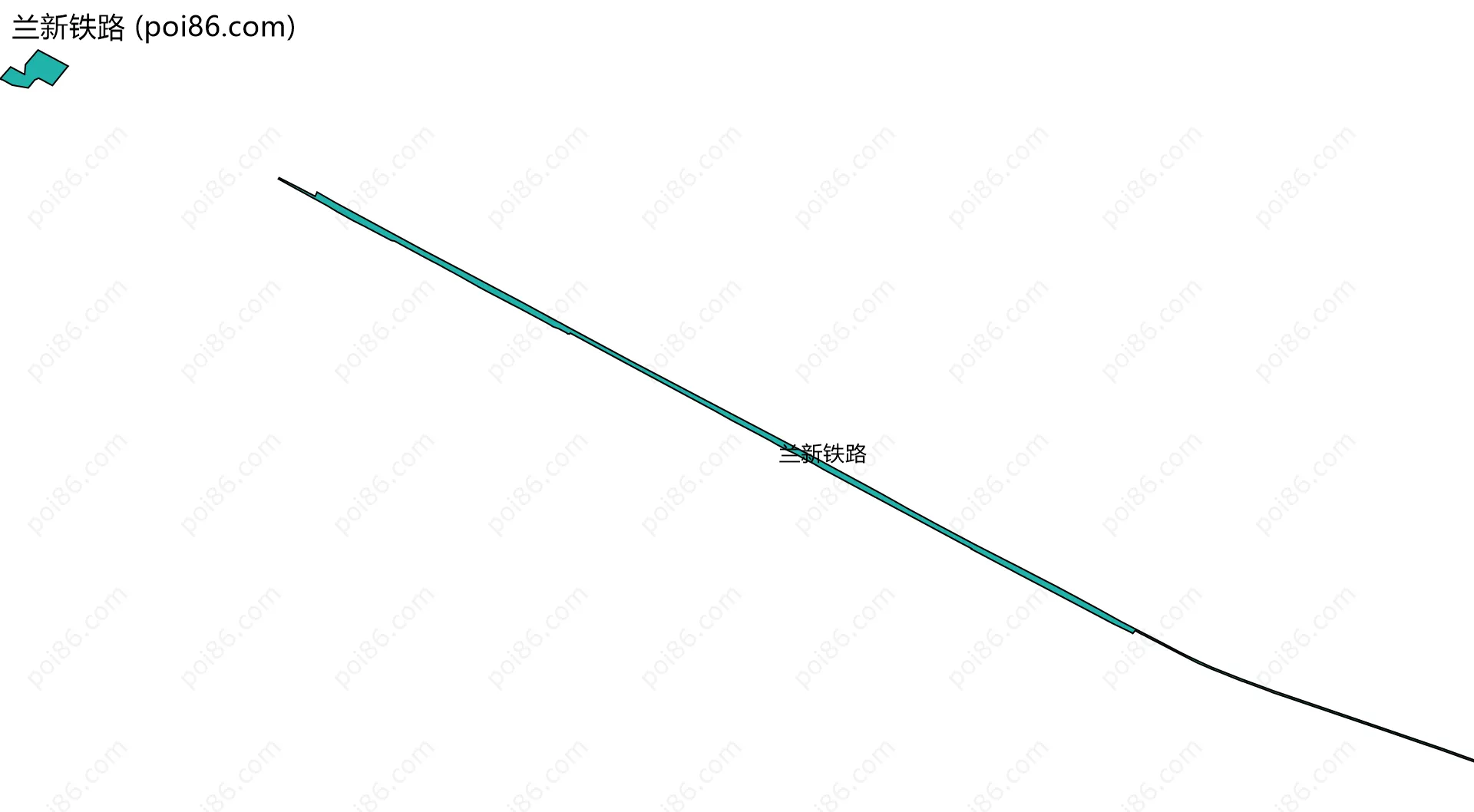 兰新铁路边界地图