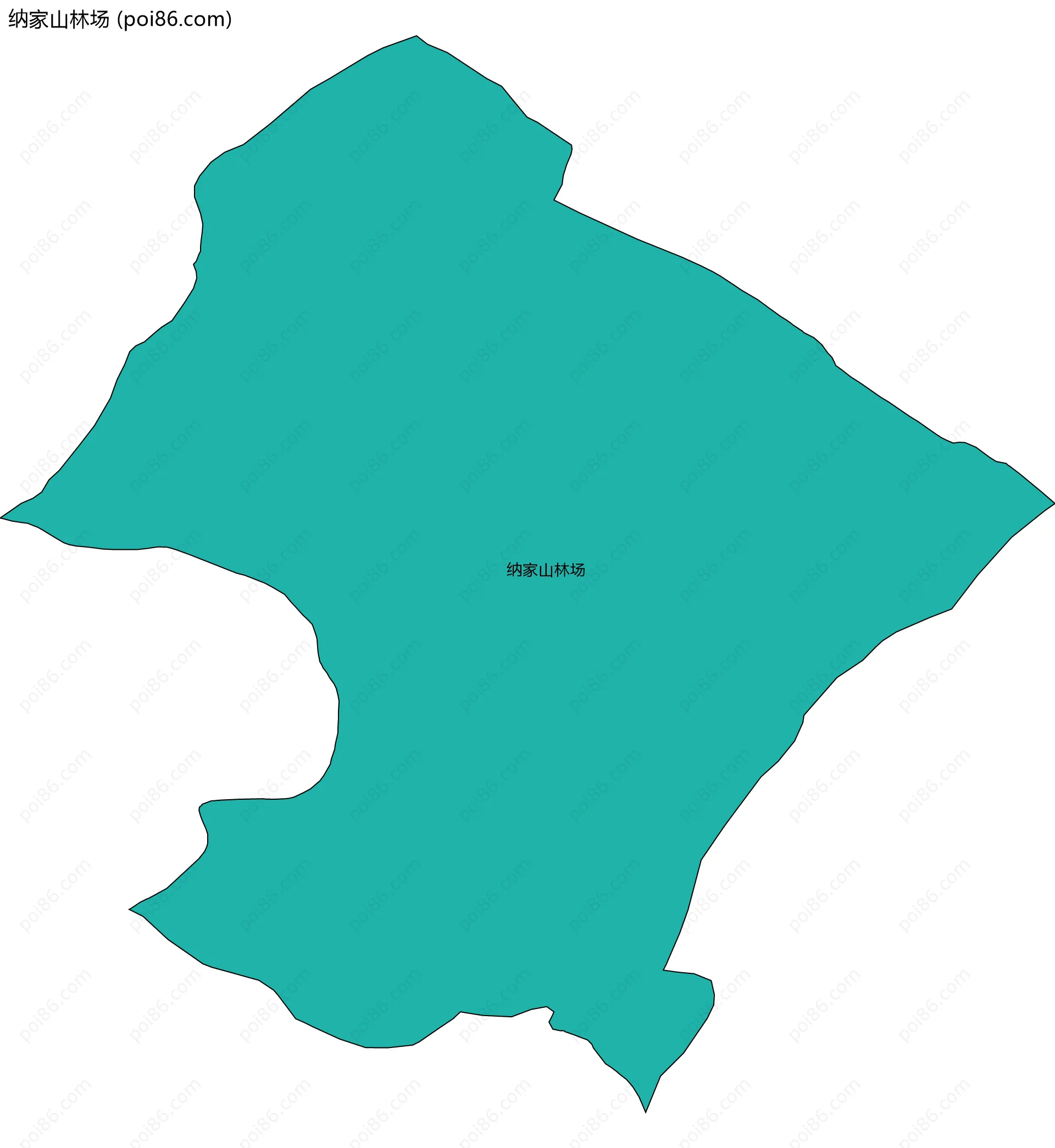 纳家山林场边界地图