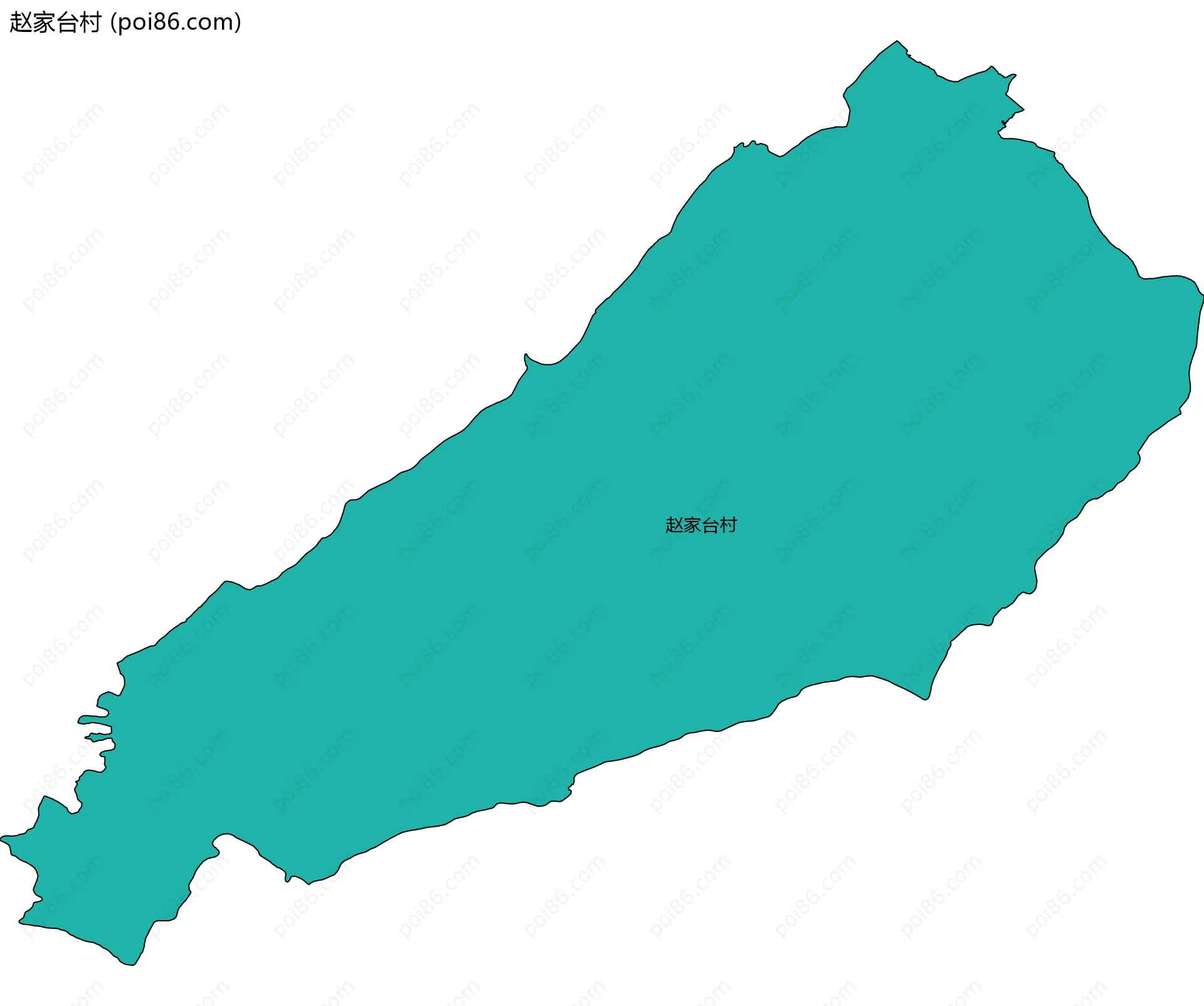 赵家台村边界地图
