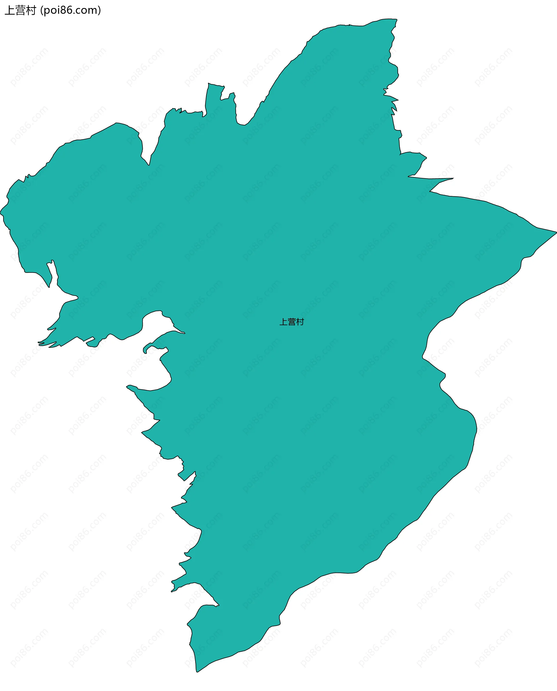 上营村边界地图