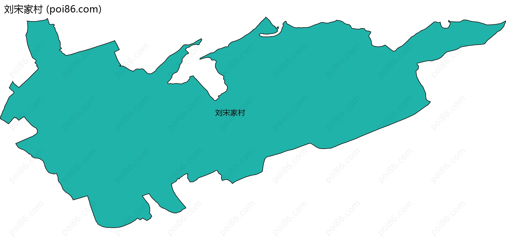刘宋家村边界地图