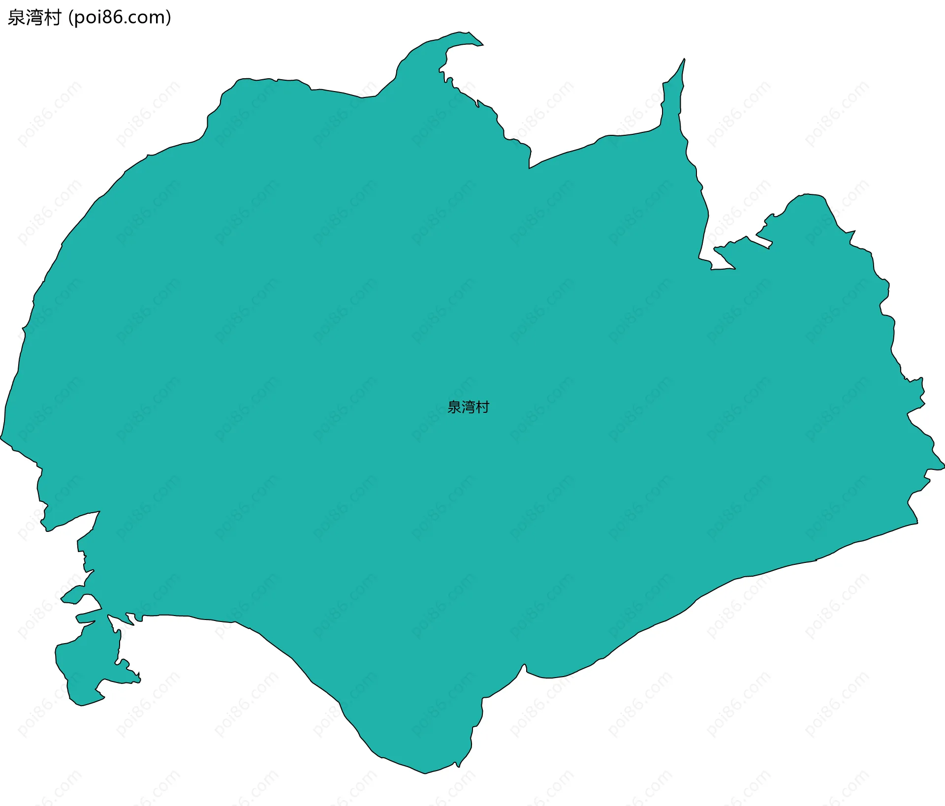泉湾村边界地图