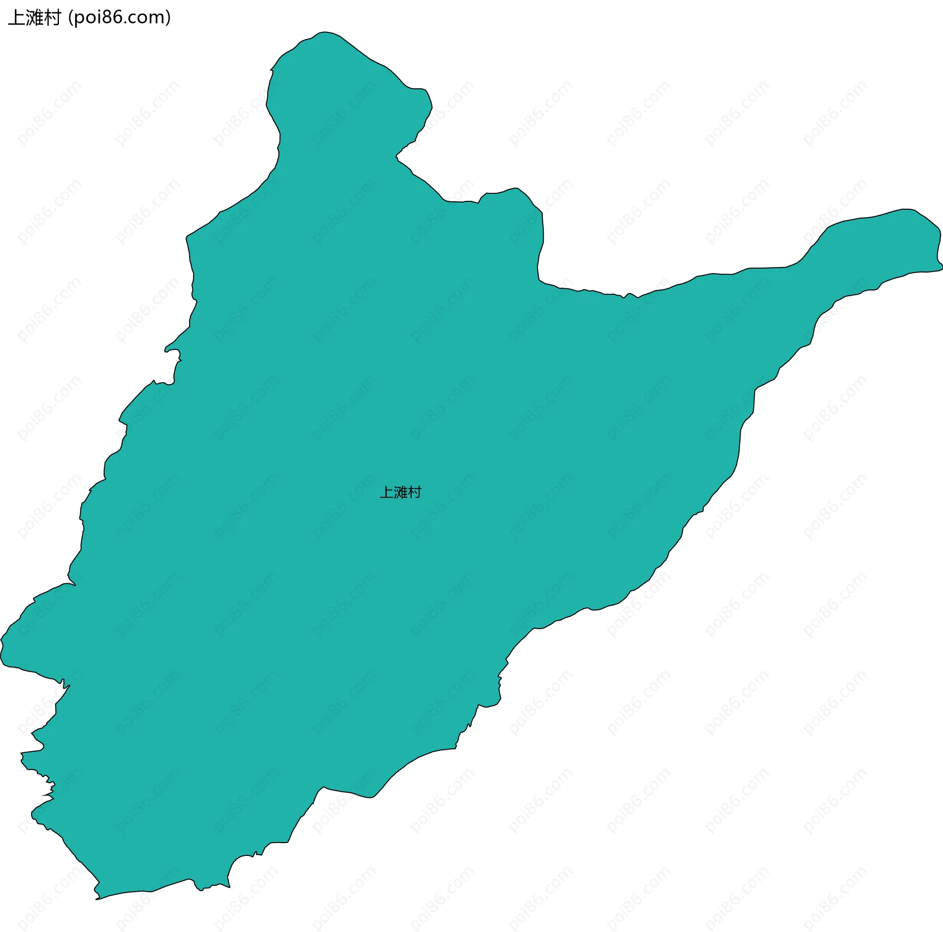 上滩村边界地图
