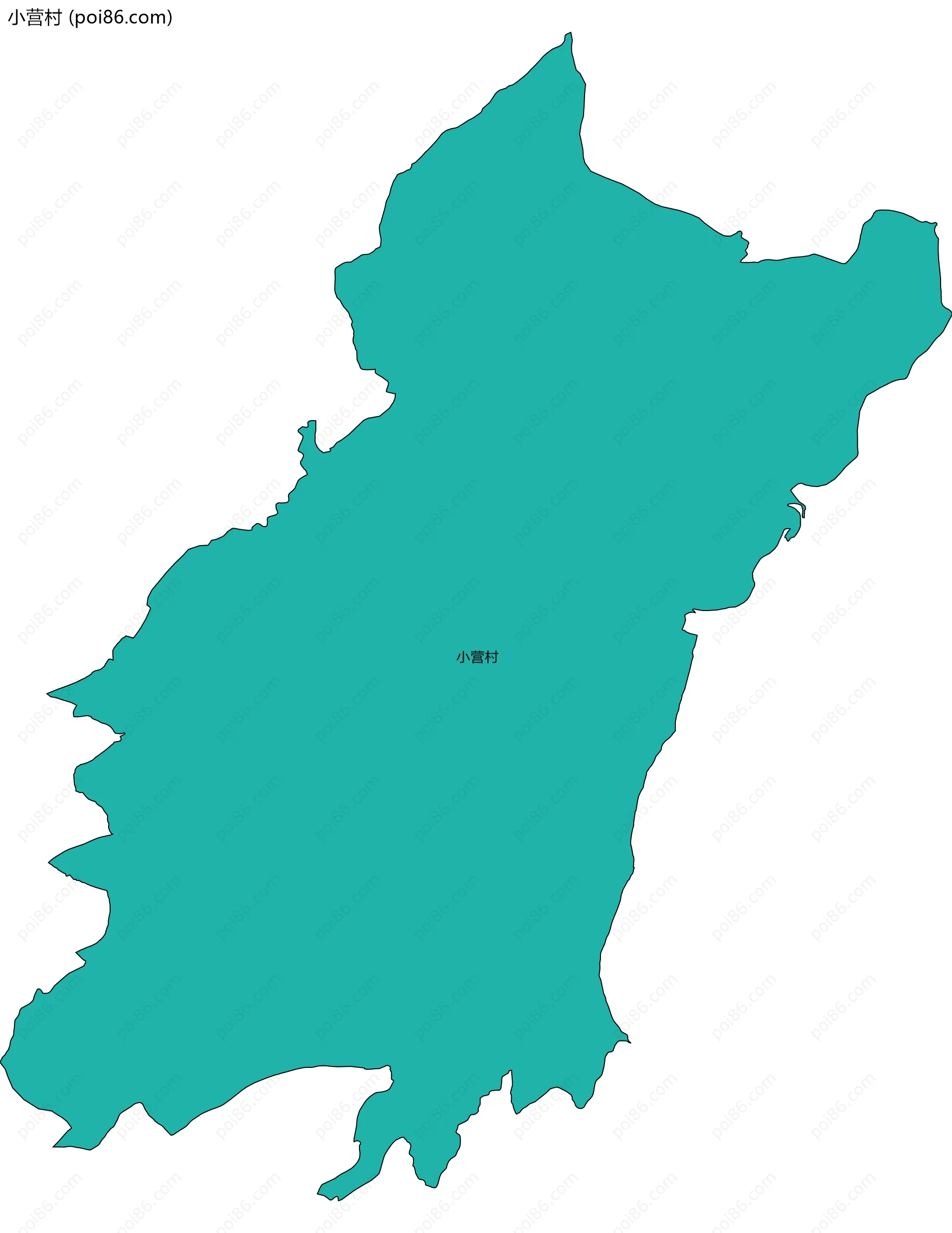 小营村边界地图