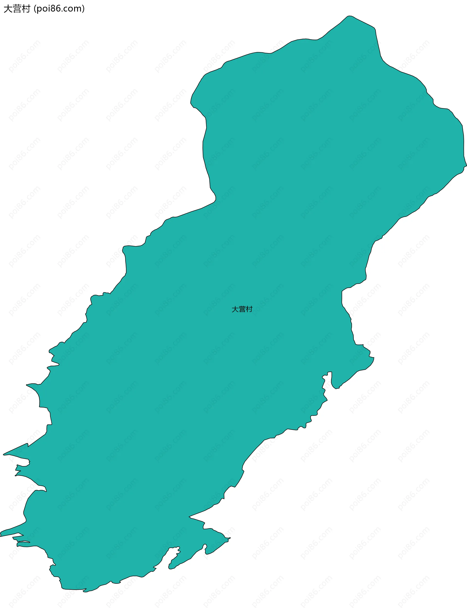 大营村边界地图