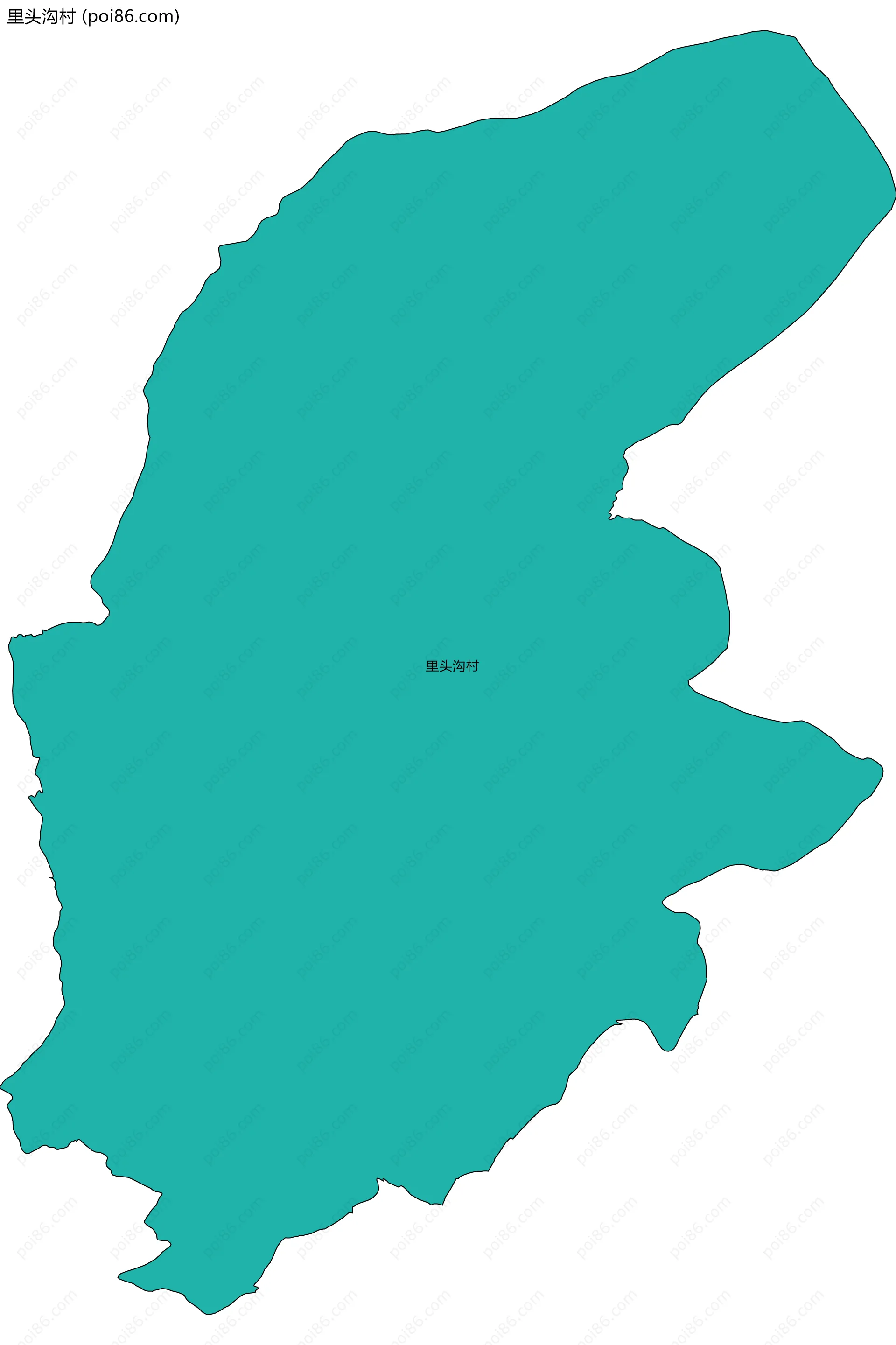 里头沟村边界地图