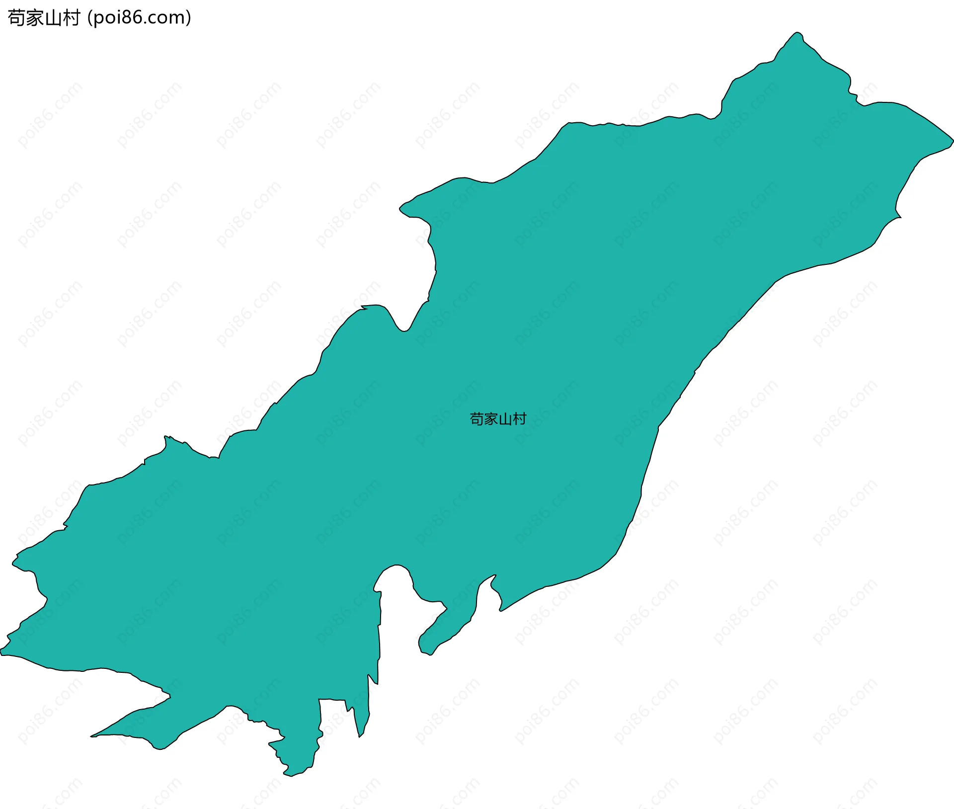 苟家山村边界地图