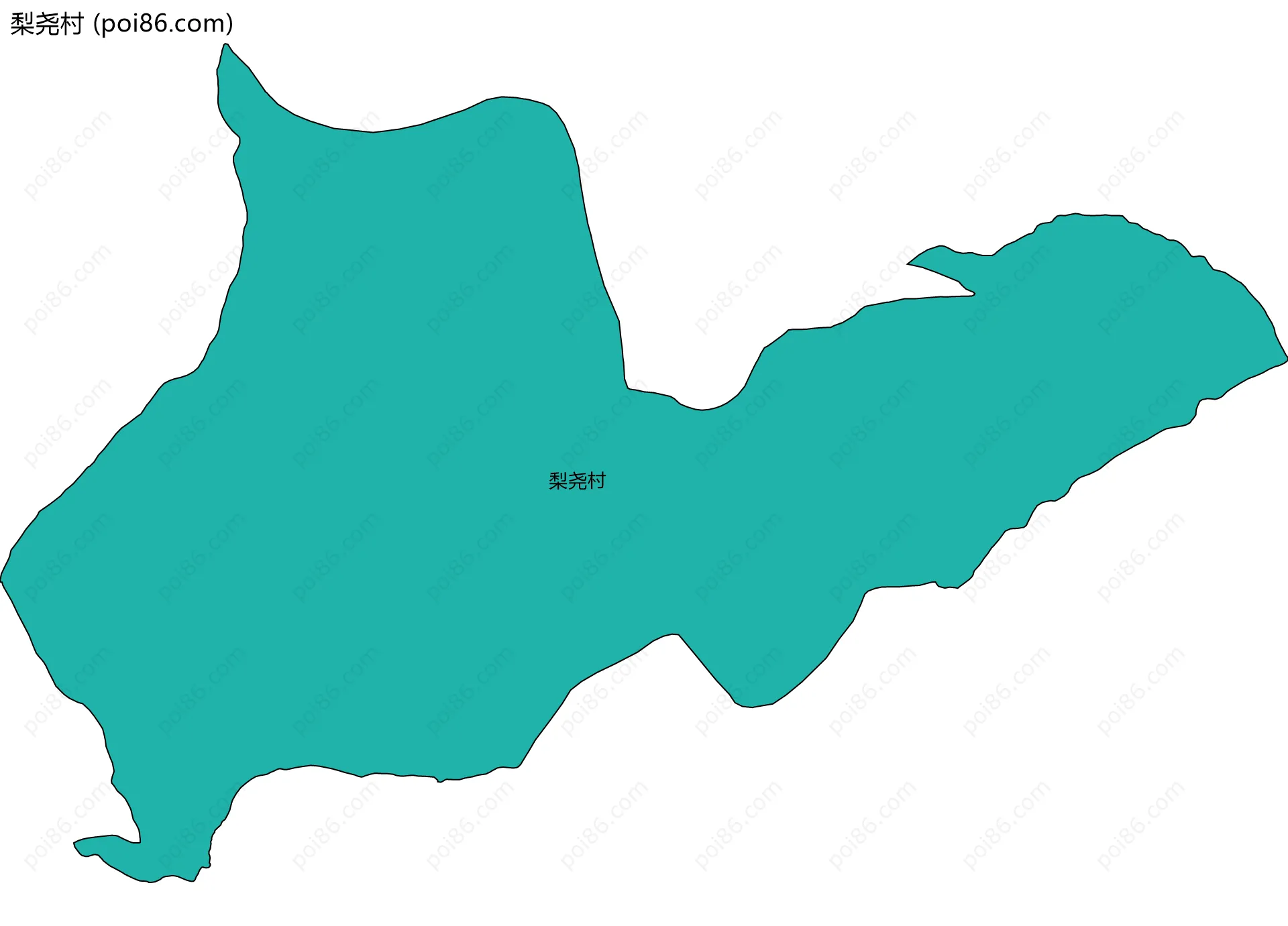 梨尧村边界地图