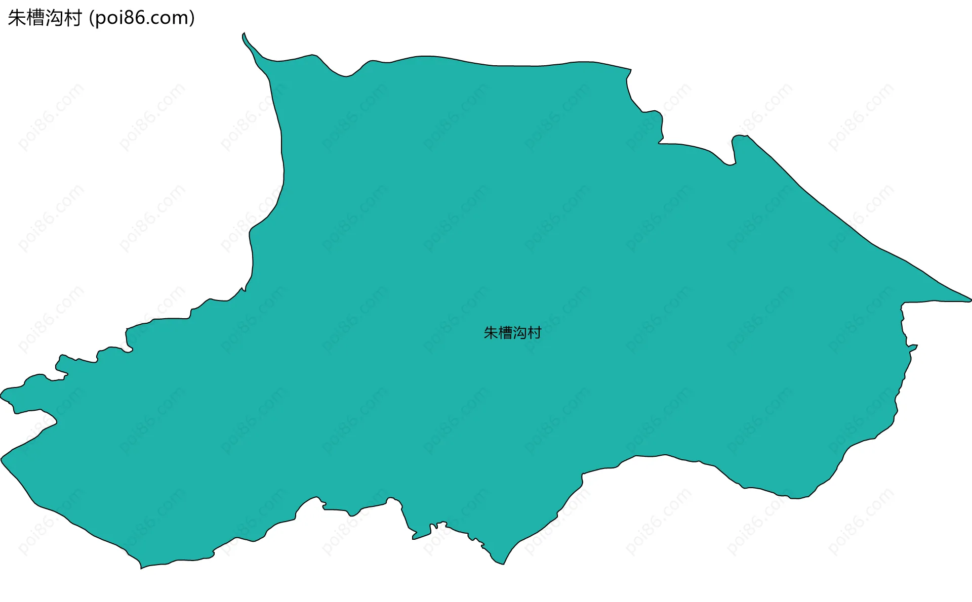 朱槽沟村边界地图