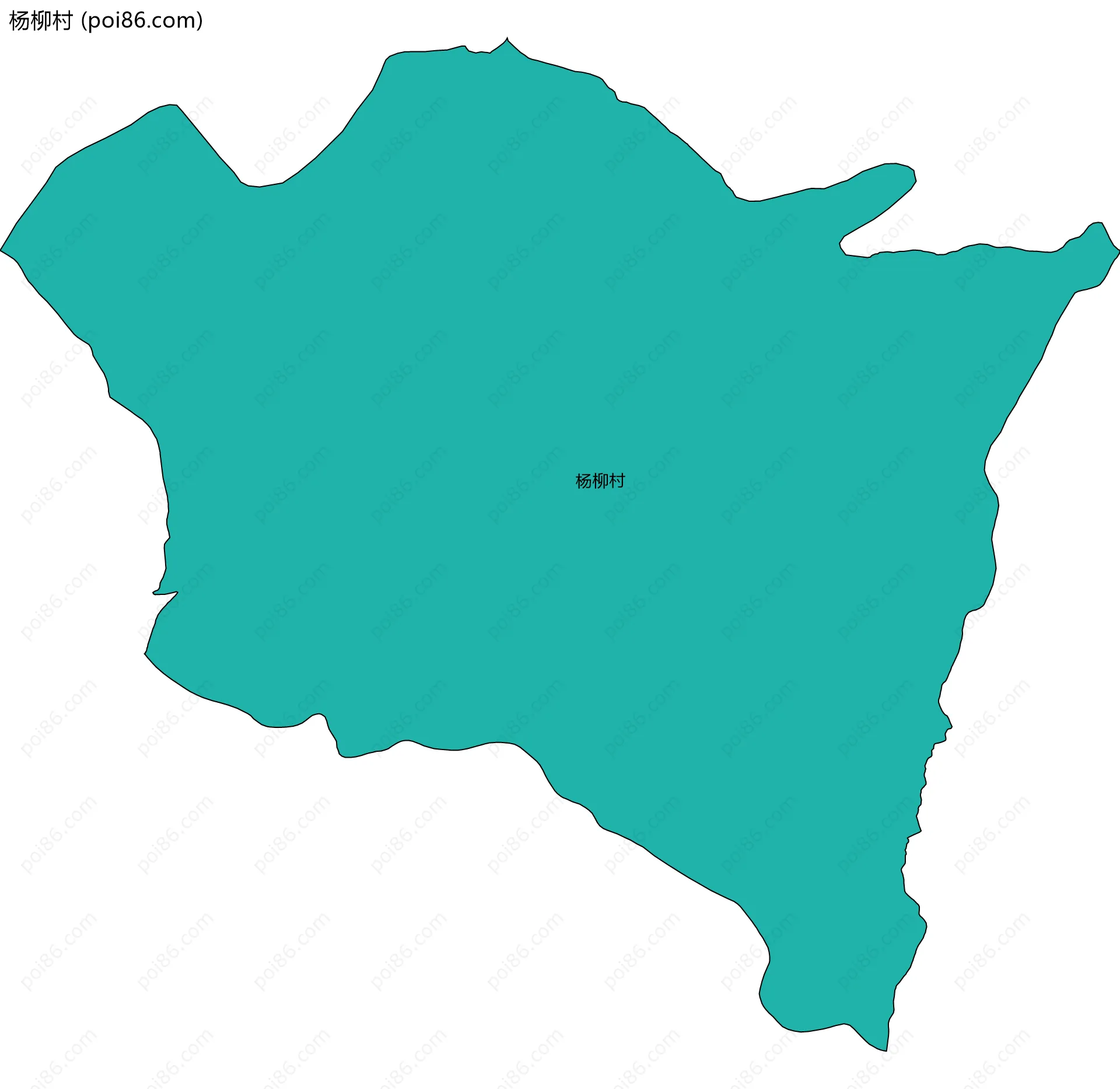 杨柳村边界地图