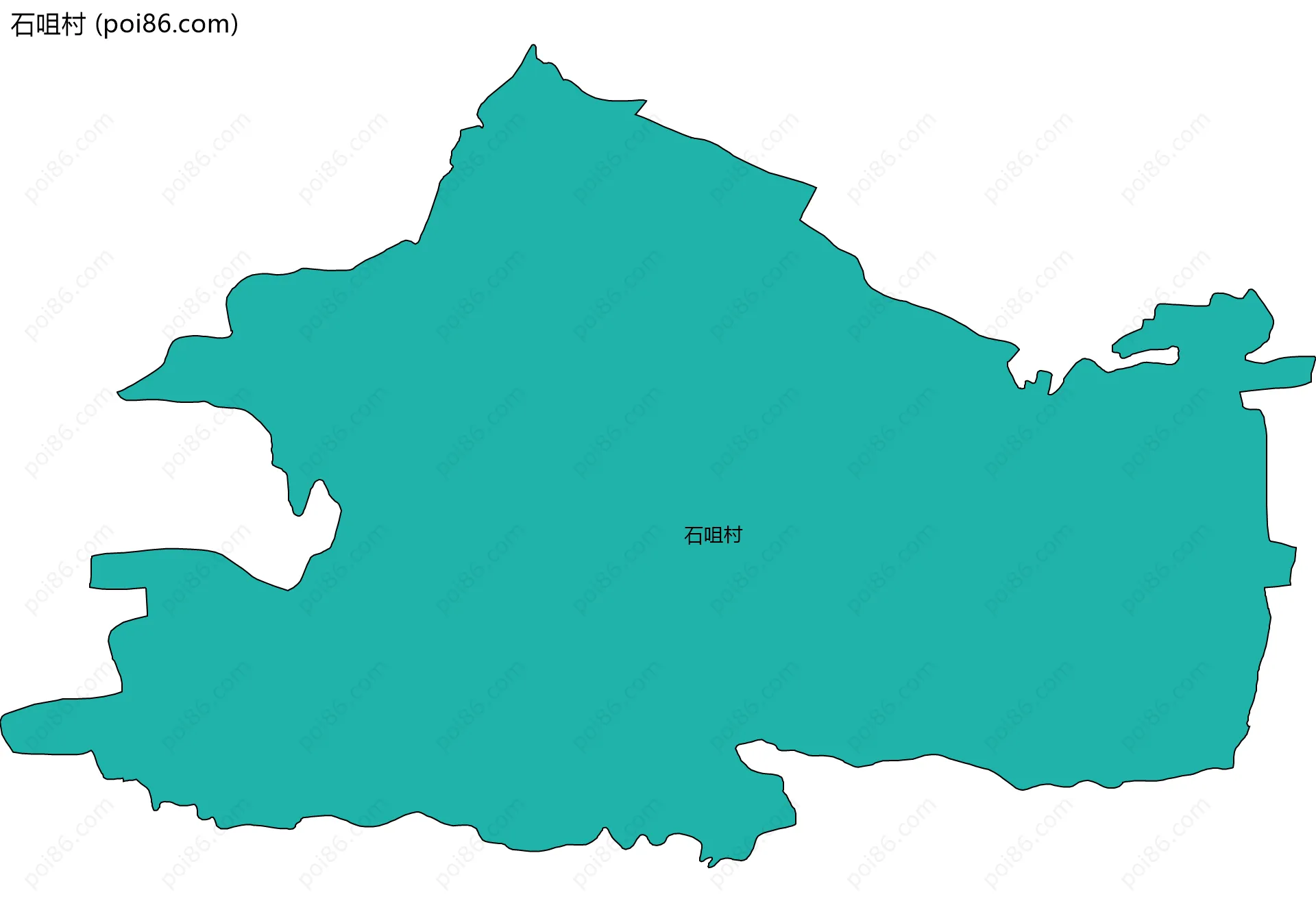 石咀村边界地图
