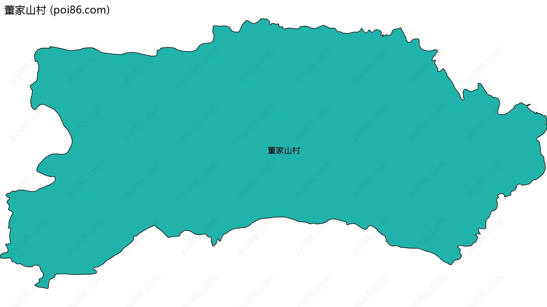 董家山村边界地图