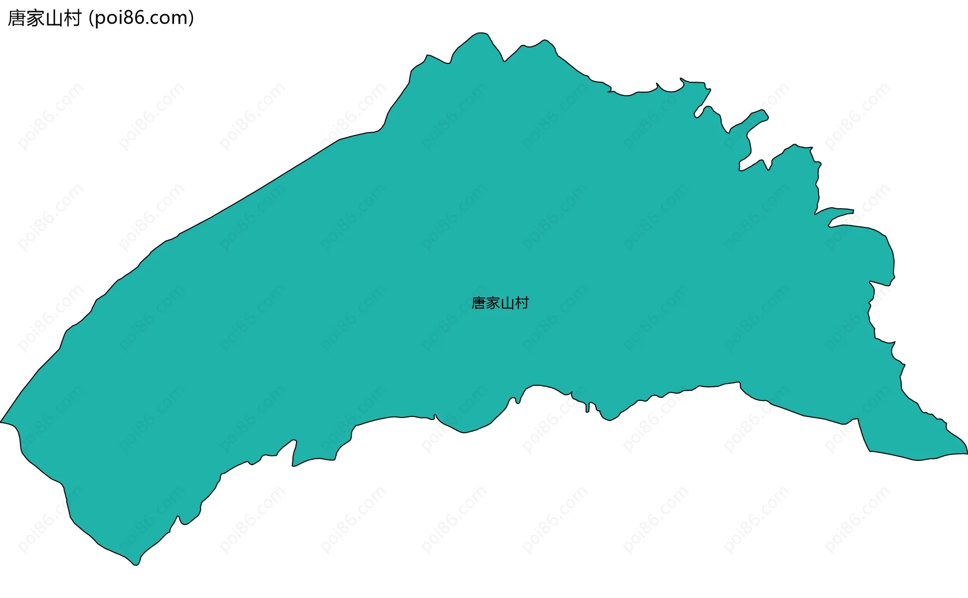 唐家山村边界地图