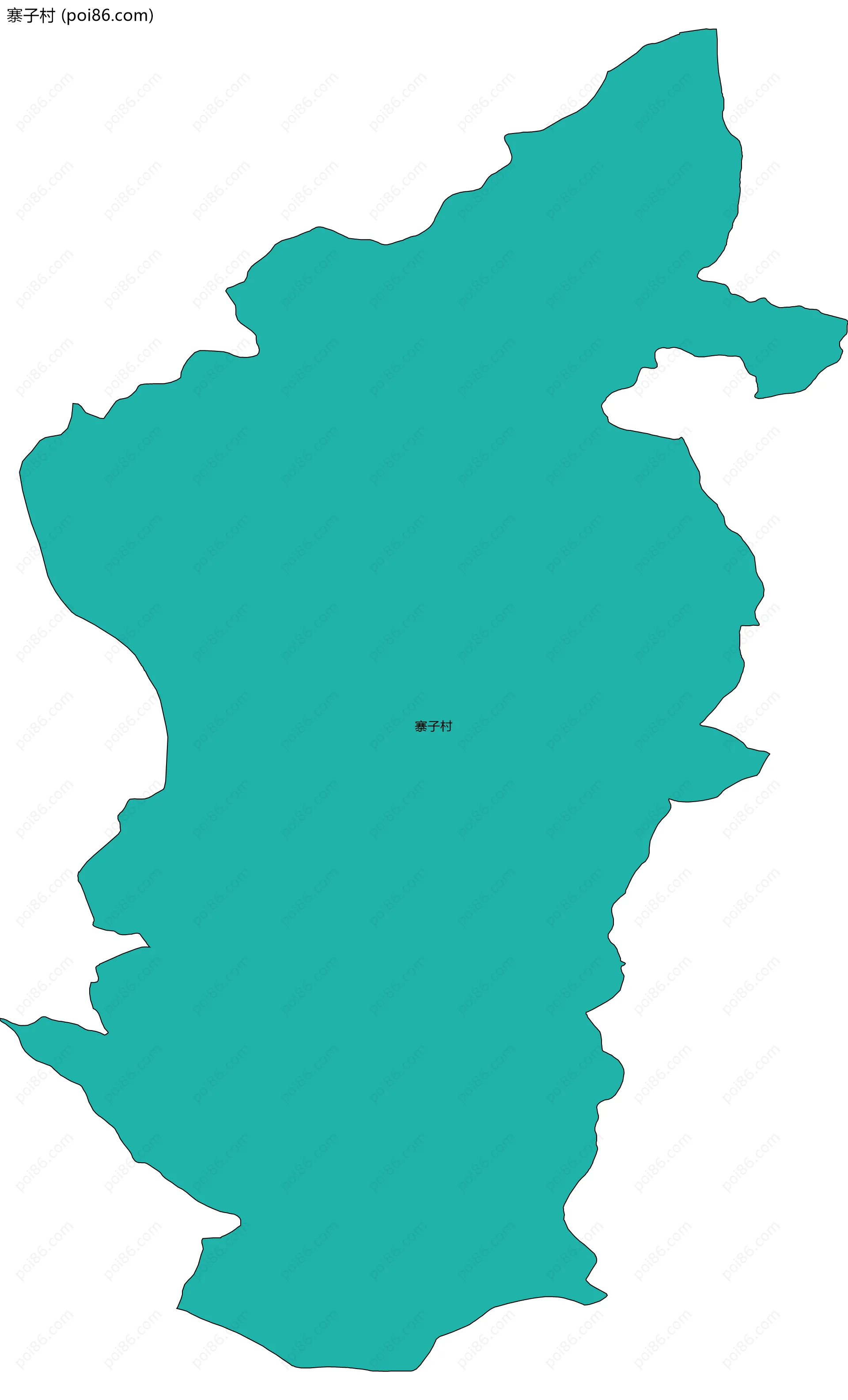 寨子村边界地图