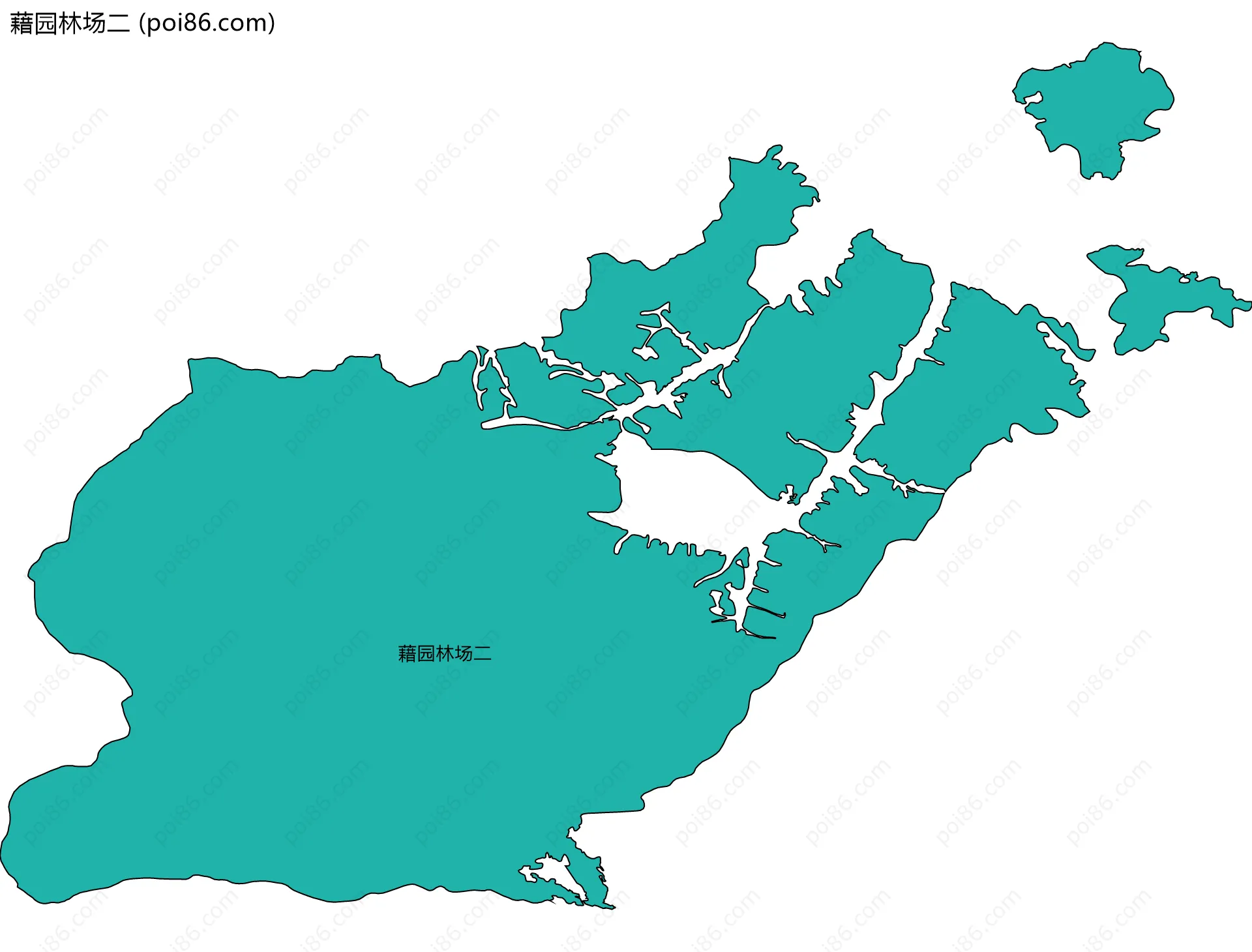 藉园林场二边界地图