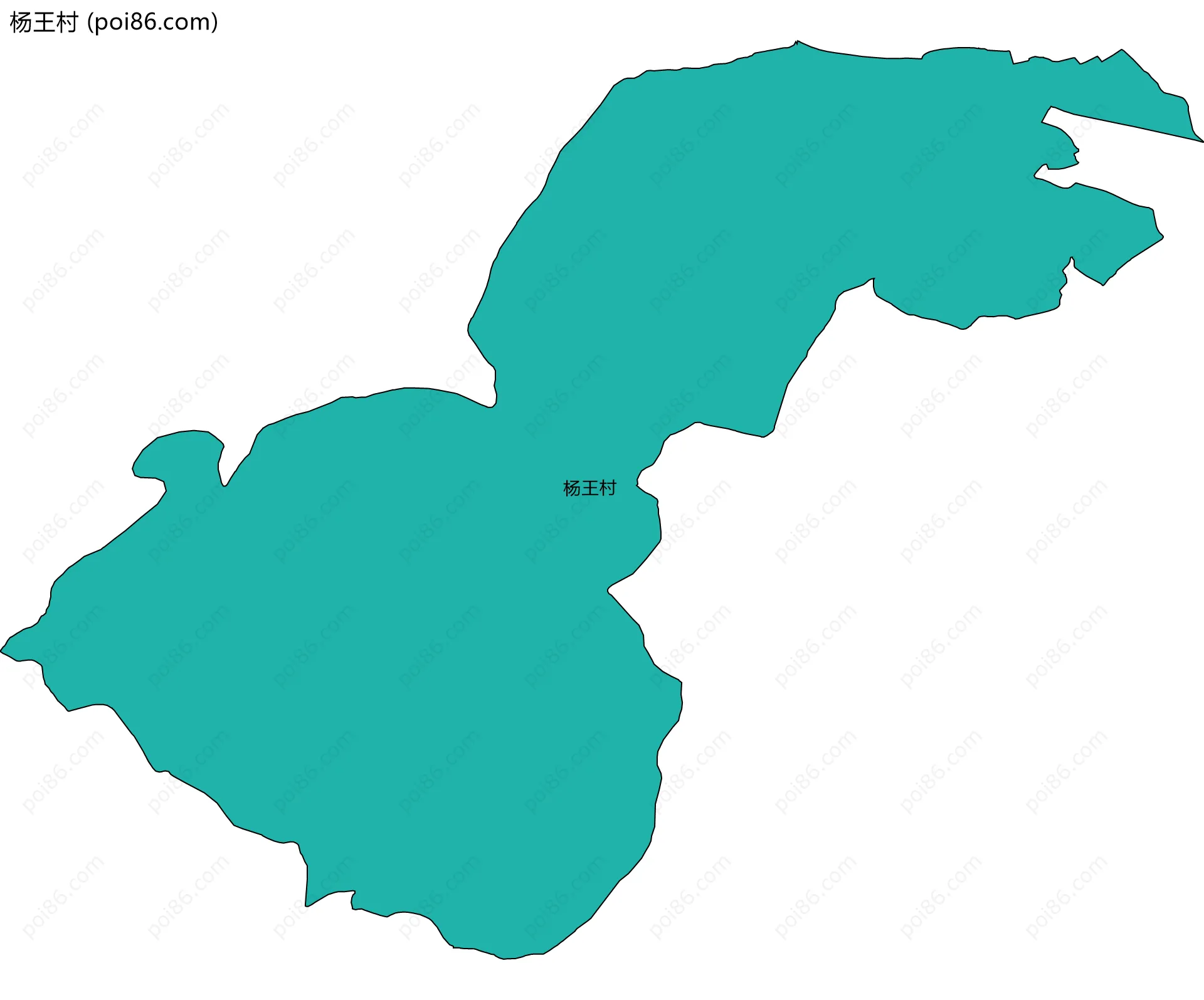 杨王村边界地图