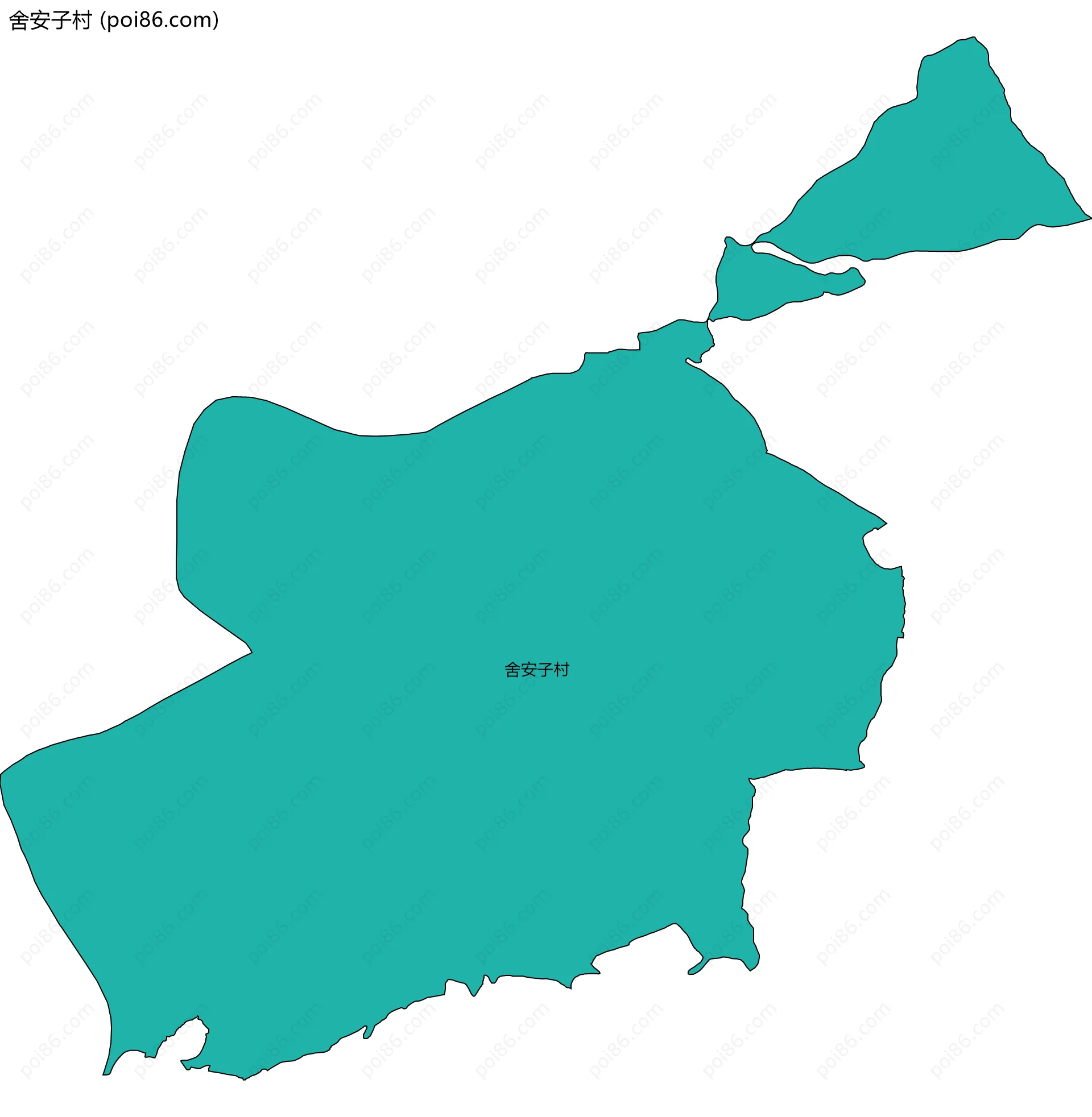 舍安子村边界地图