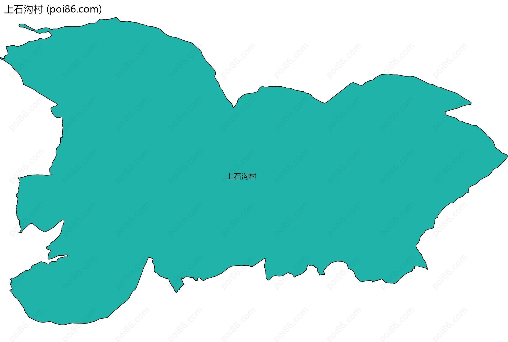 上石沟村边界地图