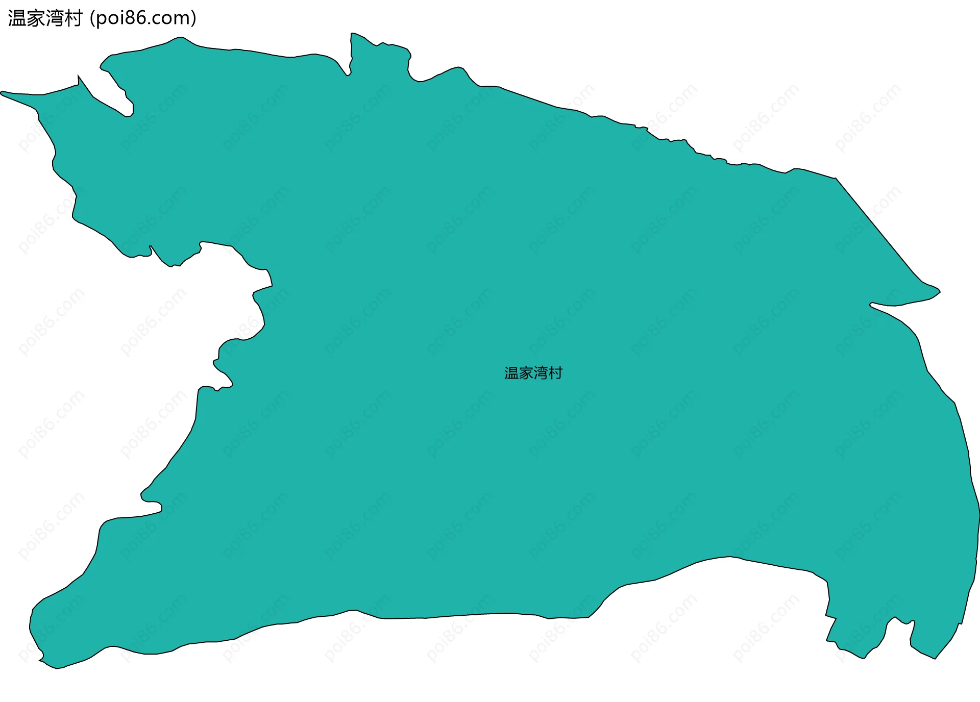 温家湾村边界地图
