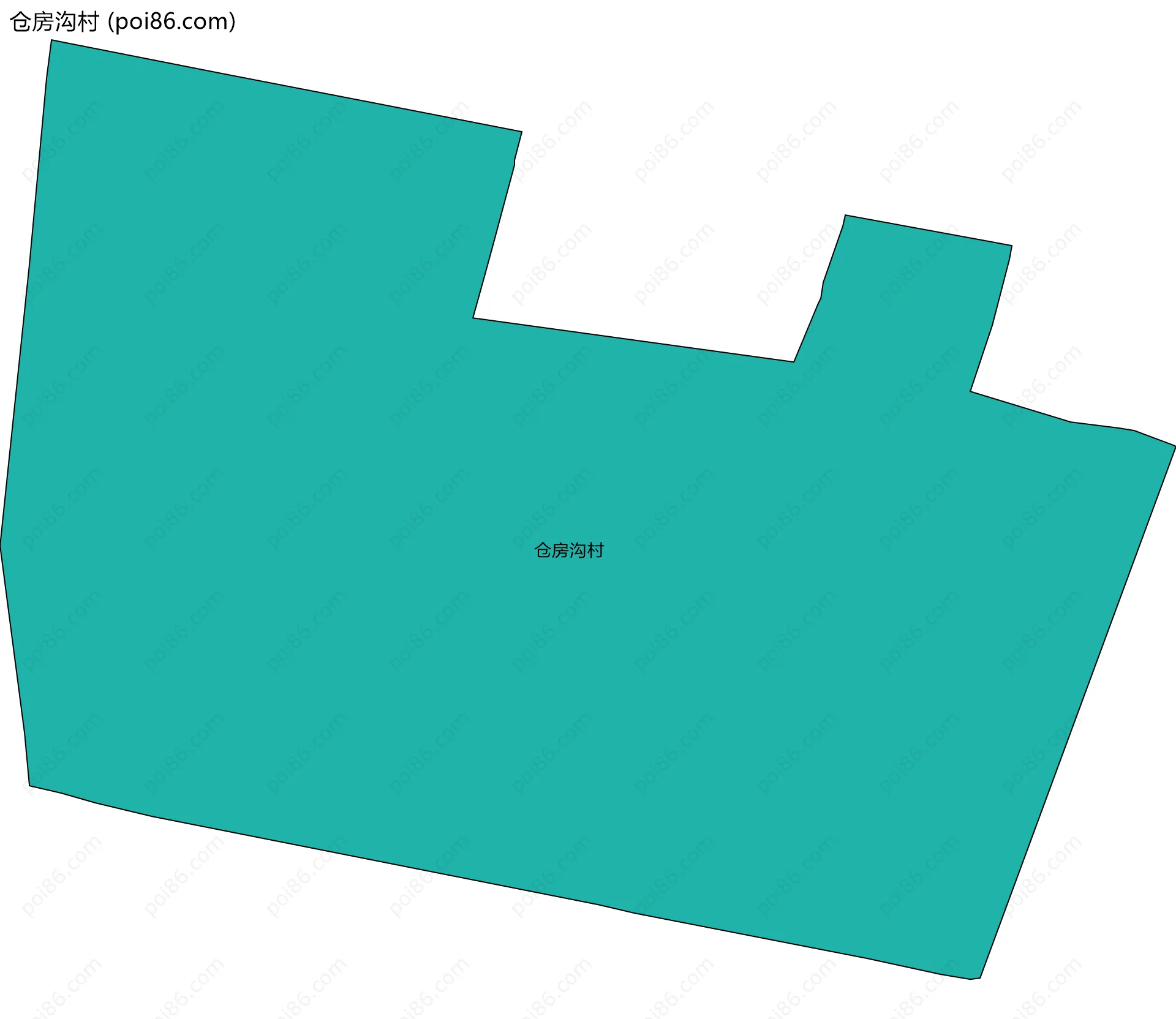 仓房沟村边界地图