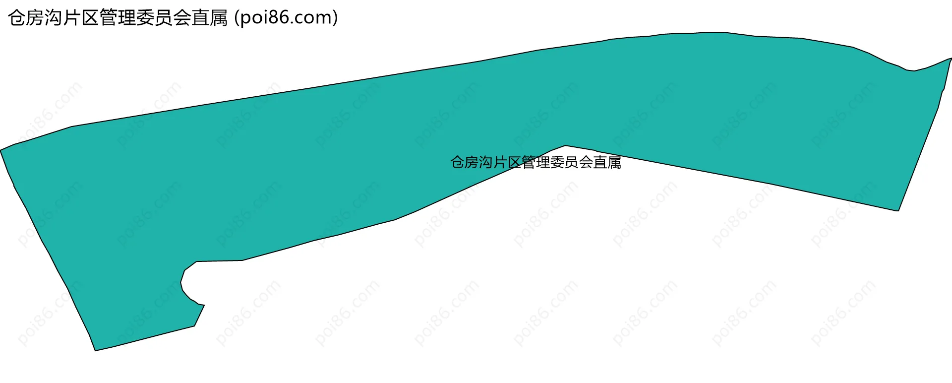 仓房沟片区管理委员会直属边界地图