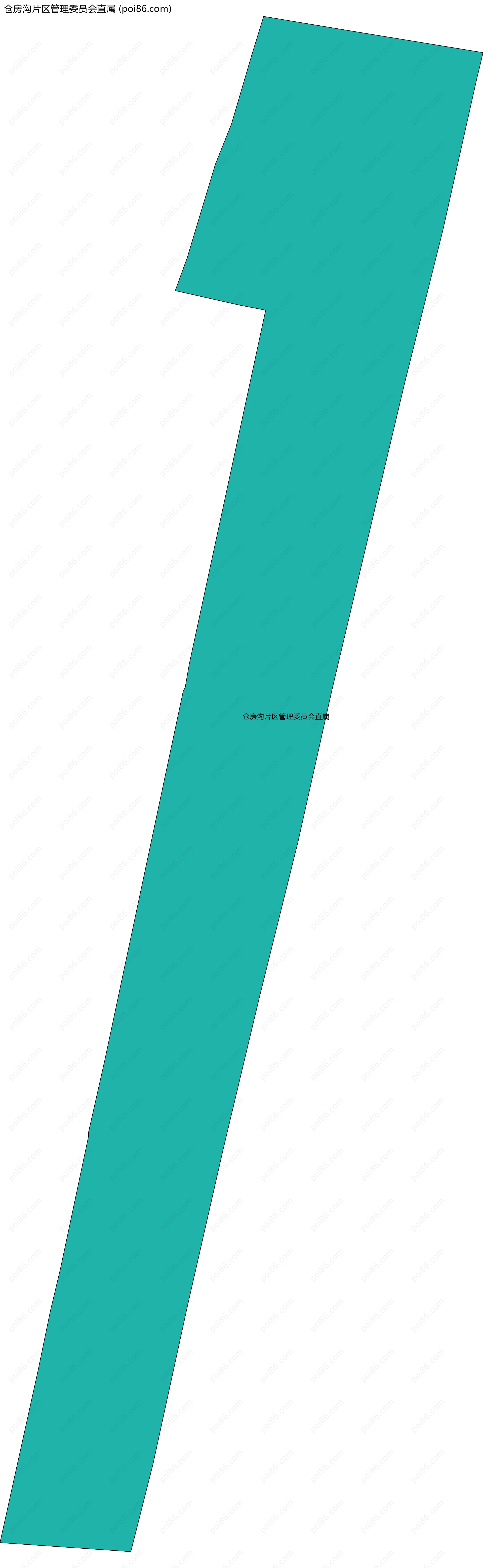 仓房沟片区管理委员会直属边界地图