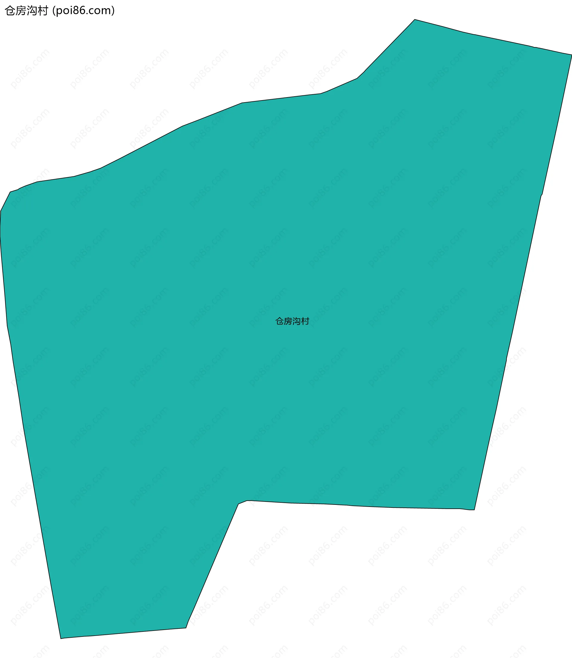 仓房沟村边界地图