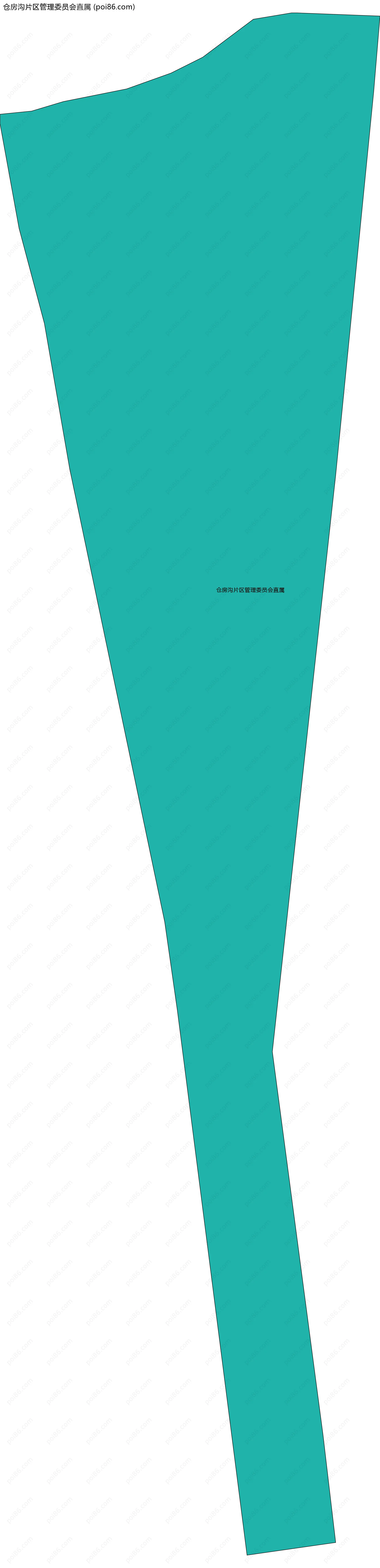 仓房沟片区管理委员会直属边界地图