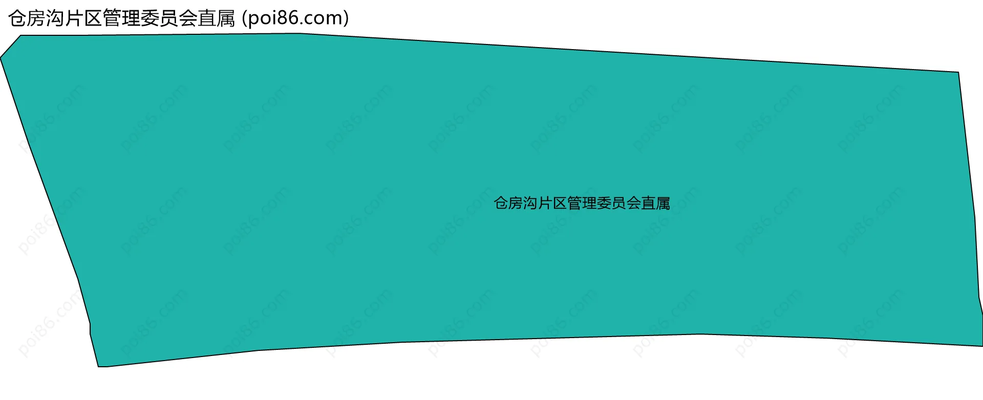 仓房沟片区管理委员会直属边界地图