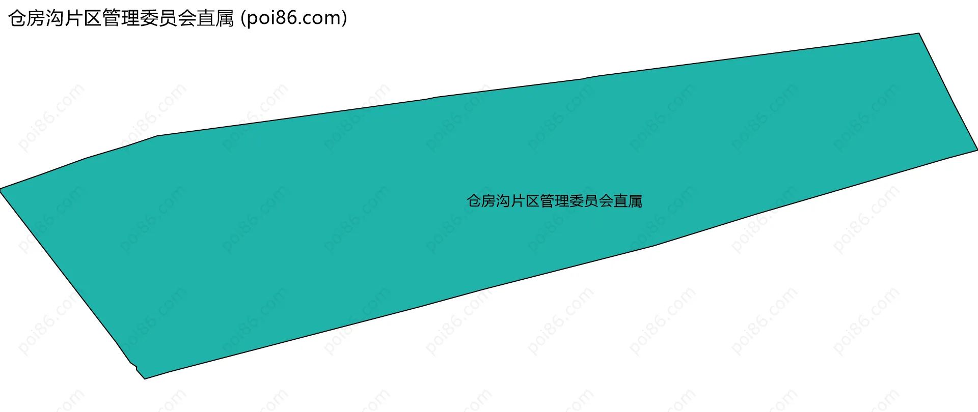 仓房沟片区管理委员会直属边界地图