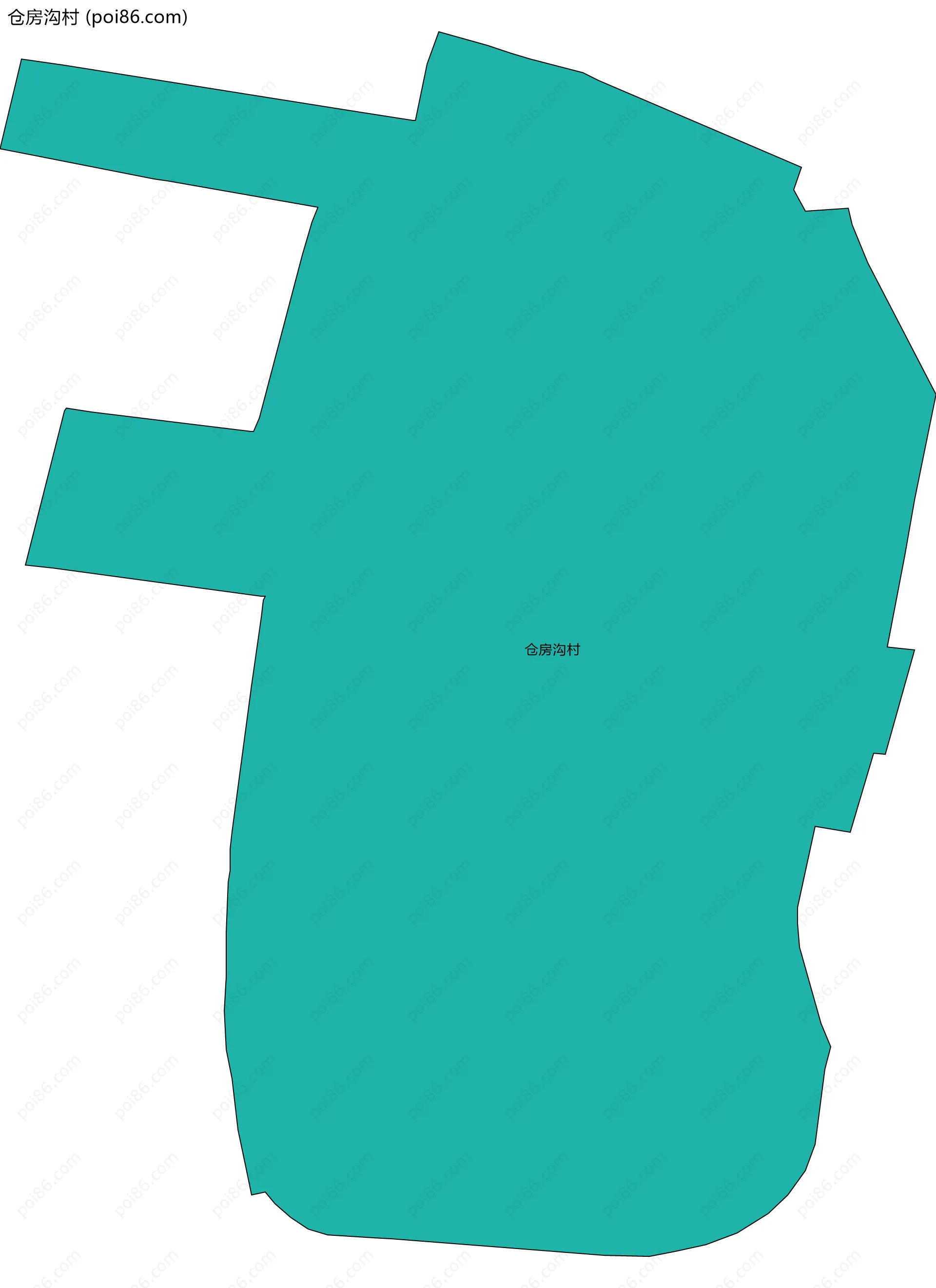 仓房沟村边界地图