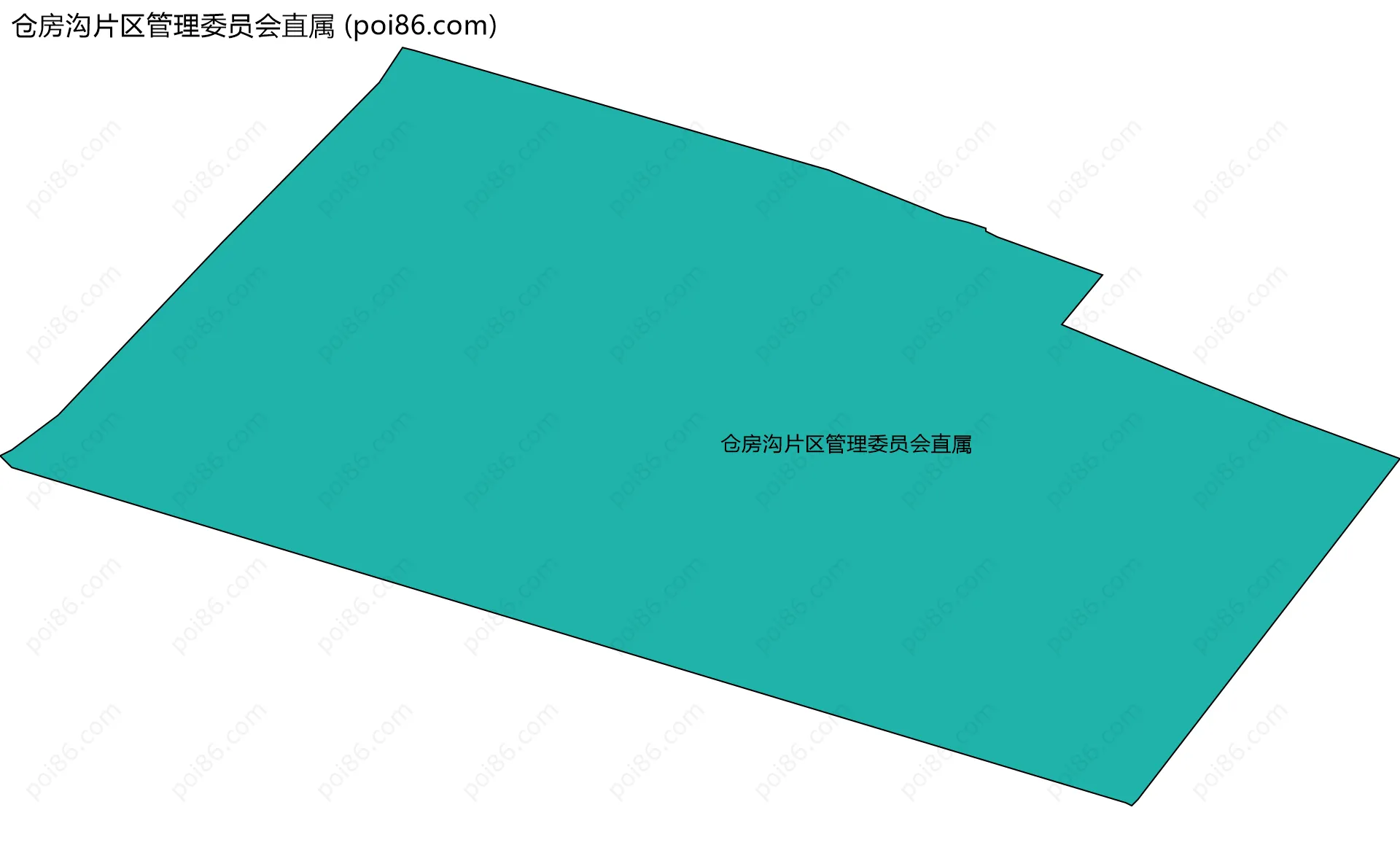 仓房沟片区管理委员会直属边界地图