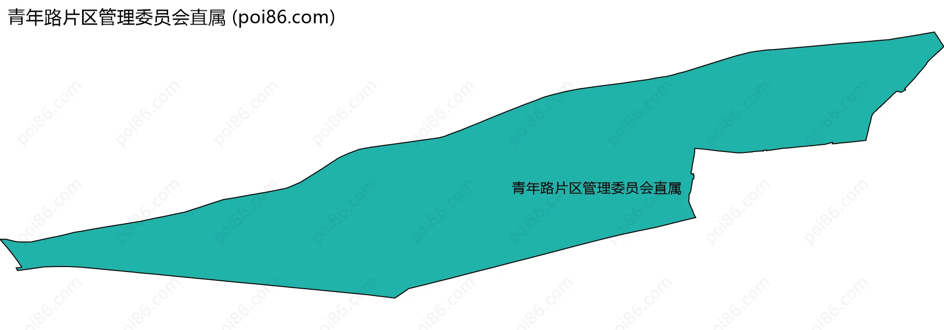青年路片区管理委员会直属边界地图