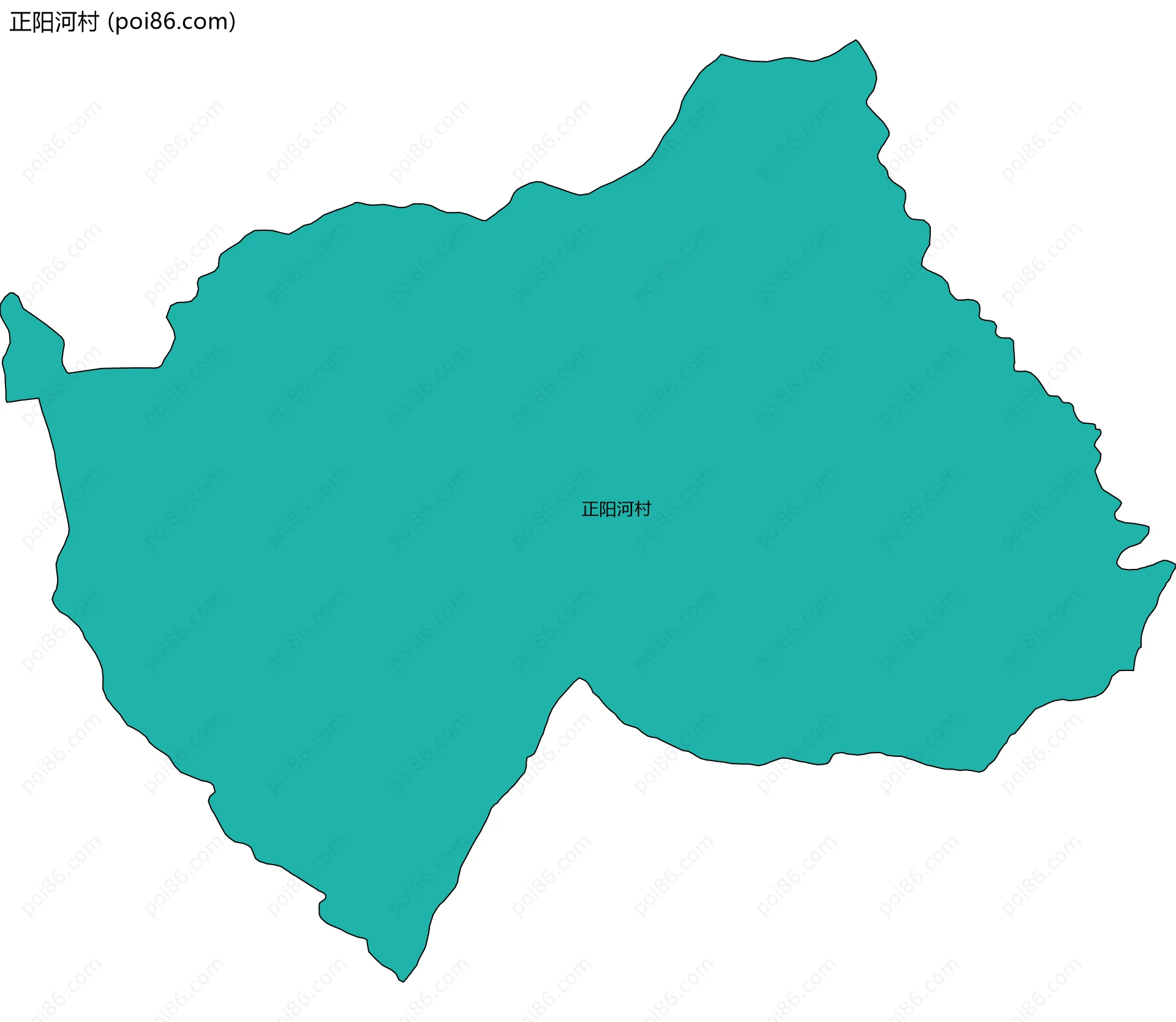正阳河村边界地图