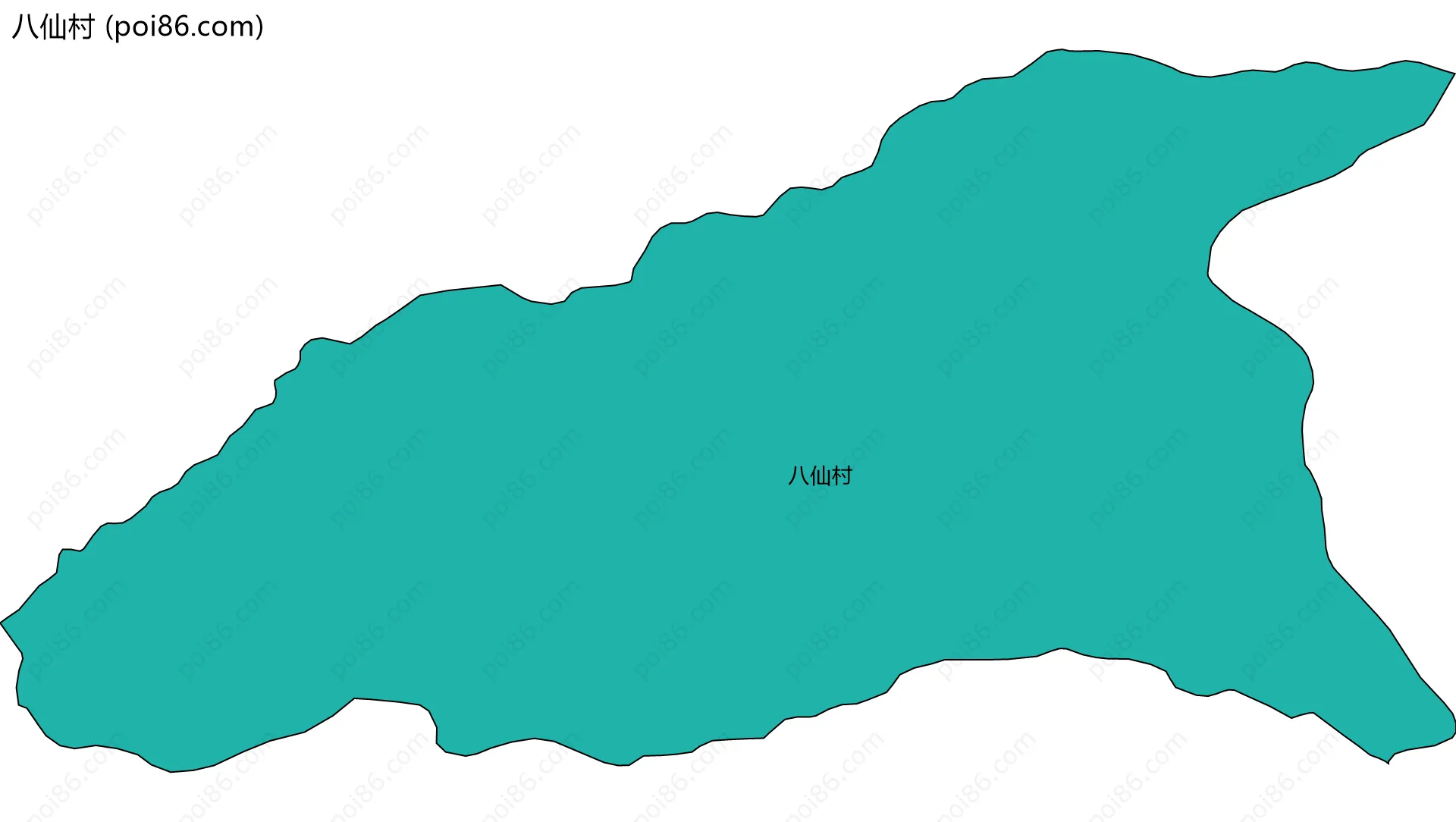八仙村边界地图