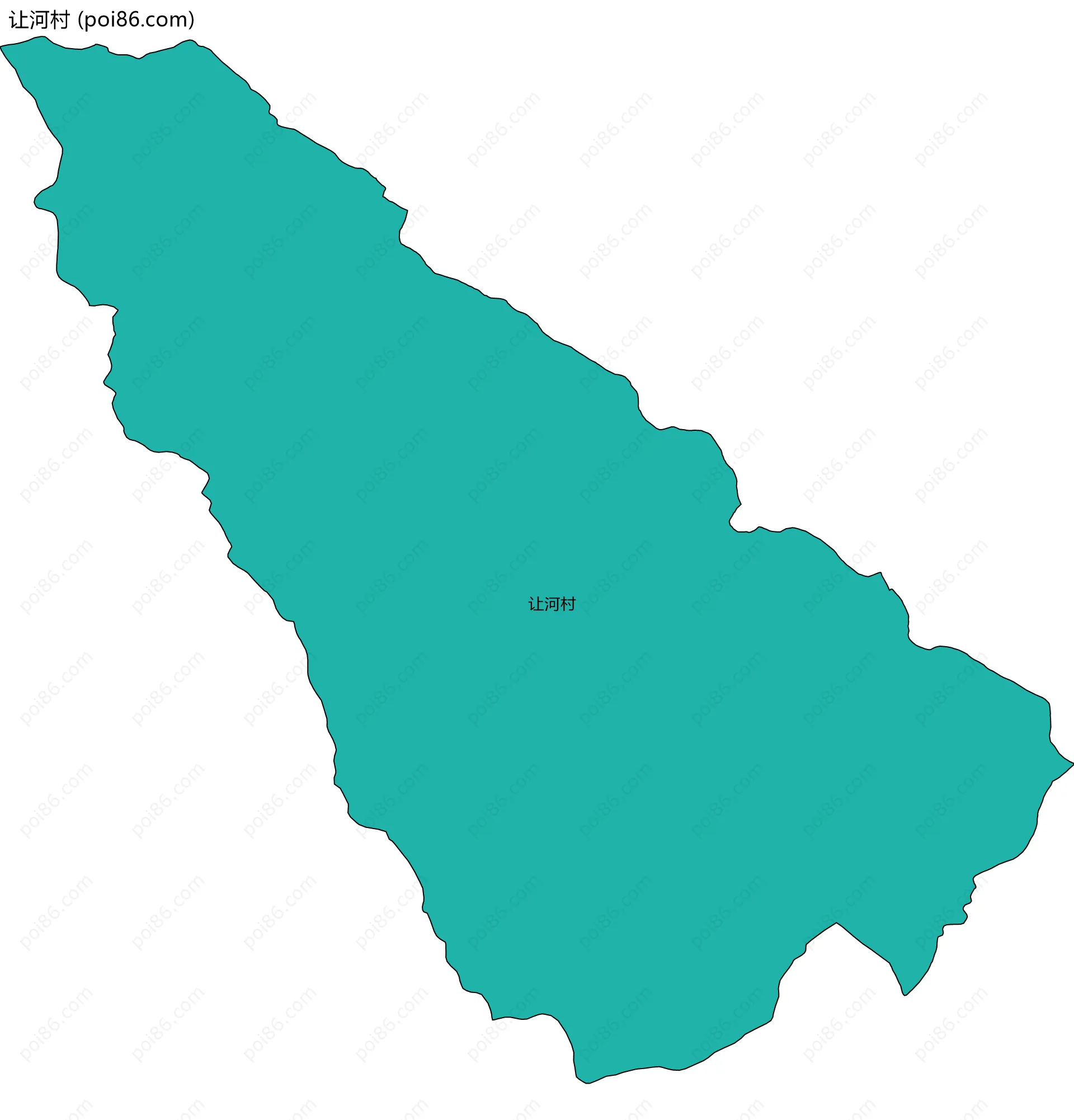 让河村边界地图