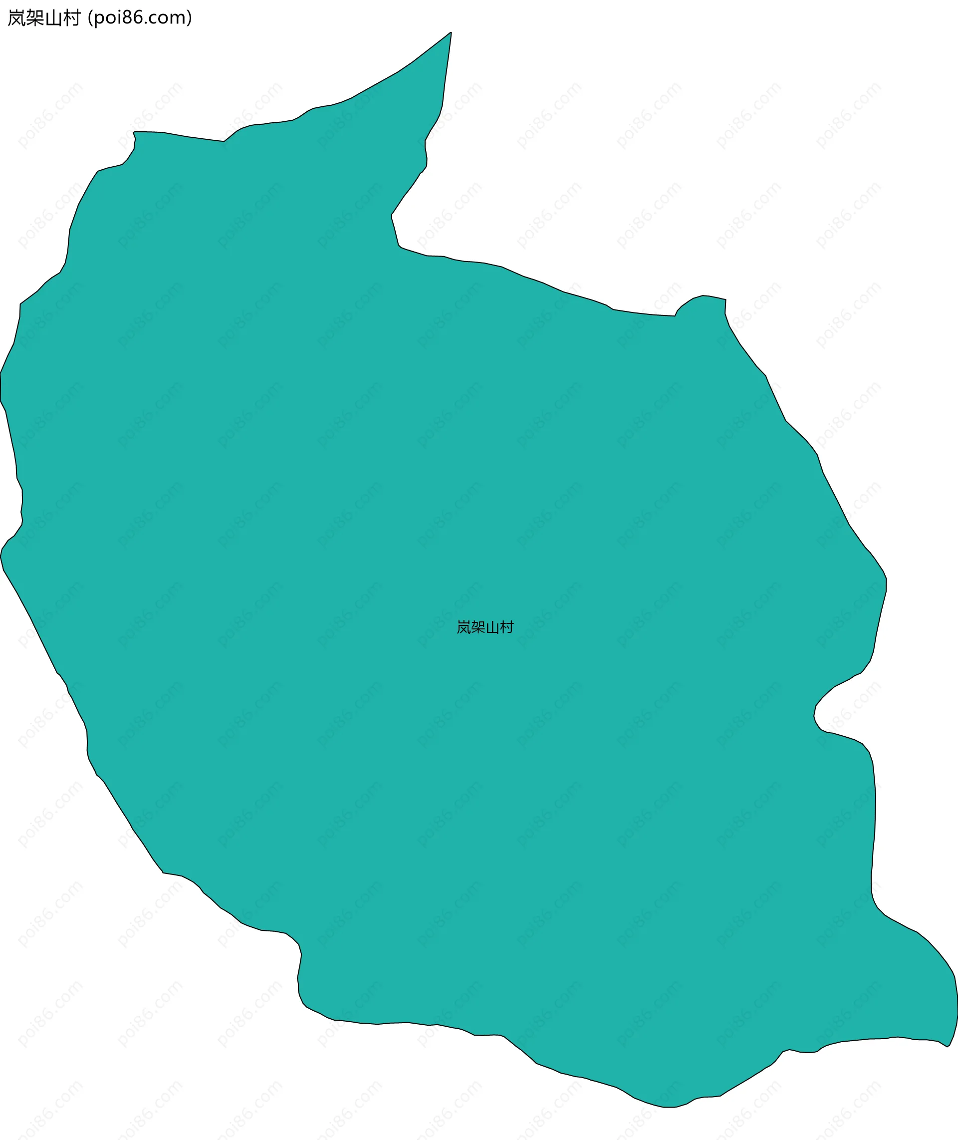 岚架山村边界地图