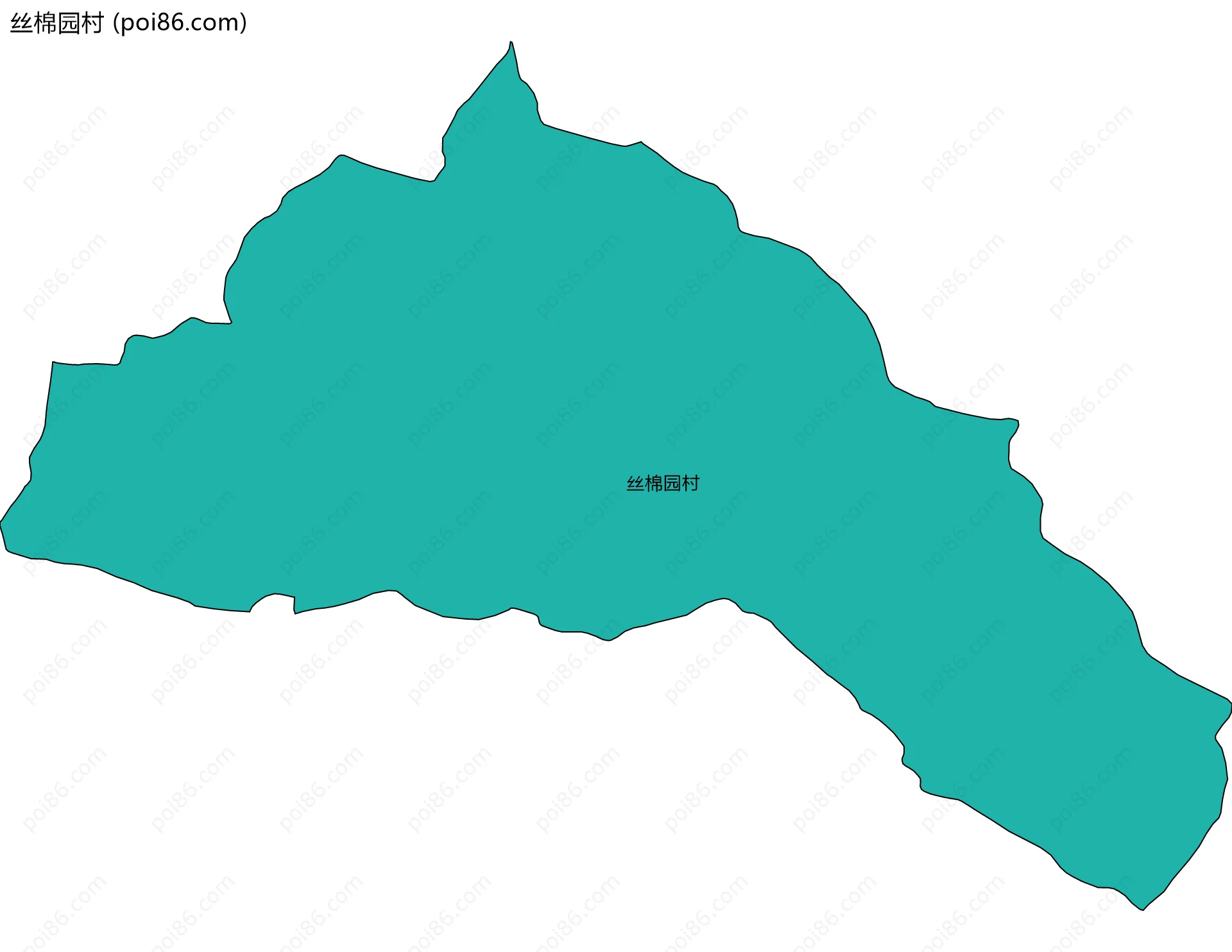 丝棉园村边界地图