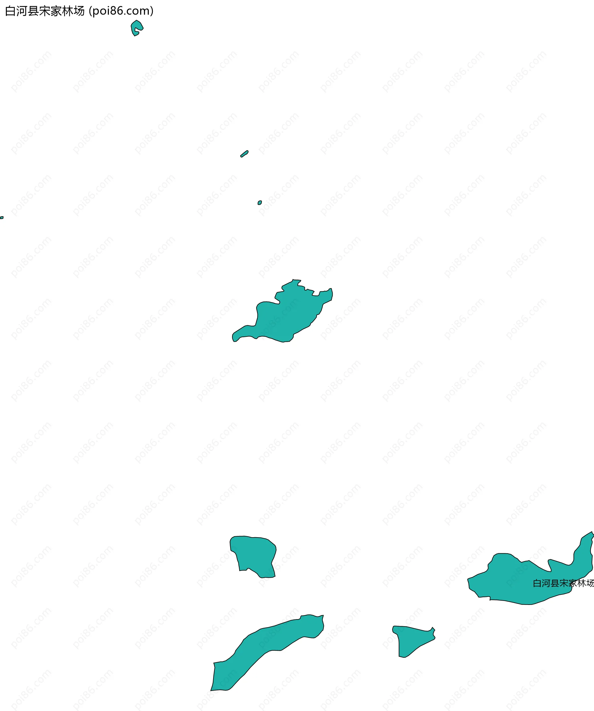 白河县宋家林场边界地图