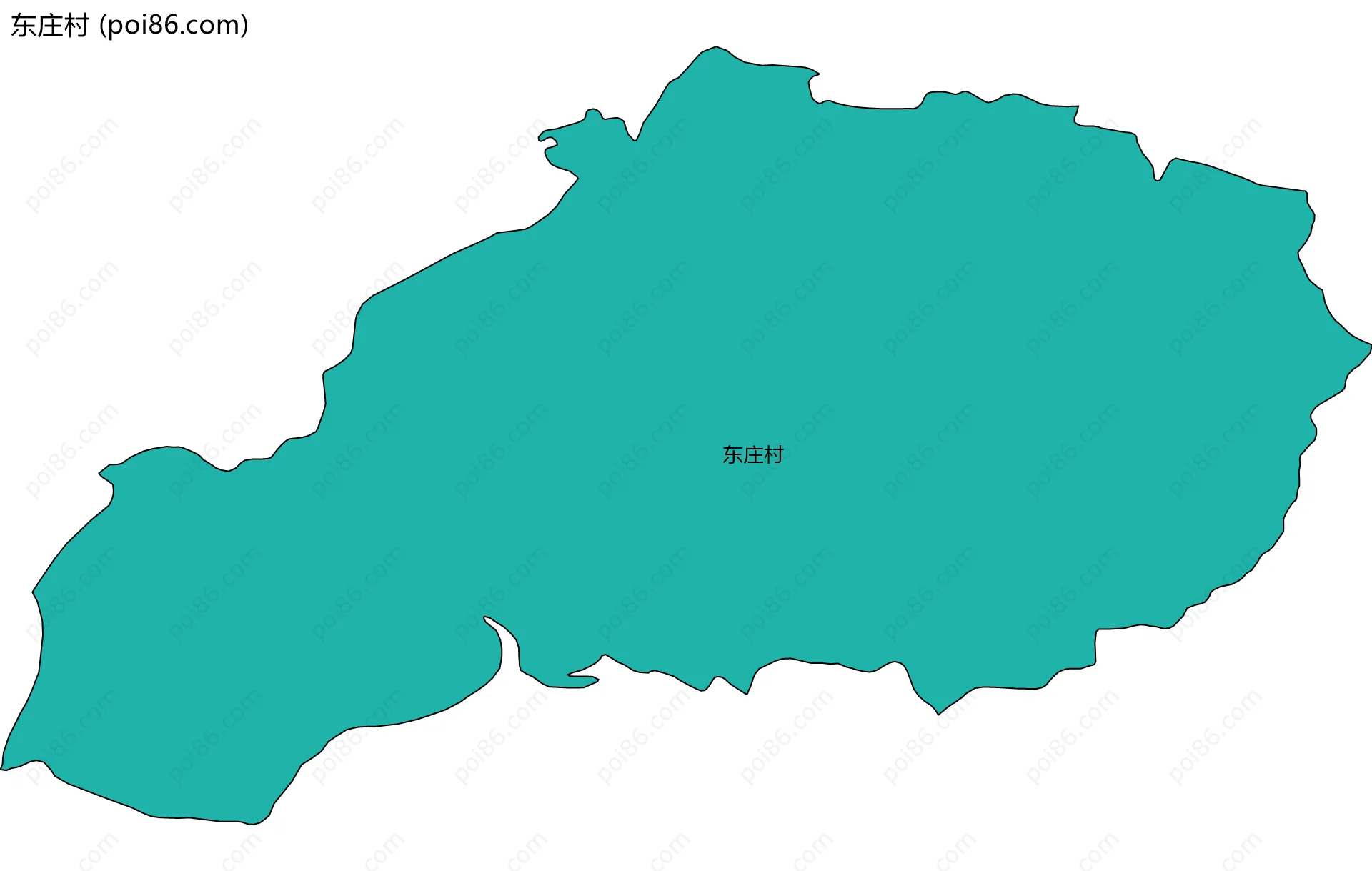 东庄村边界地图