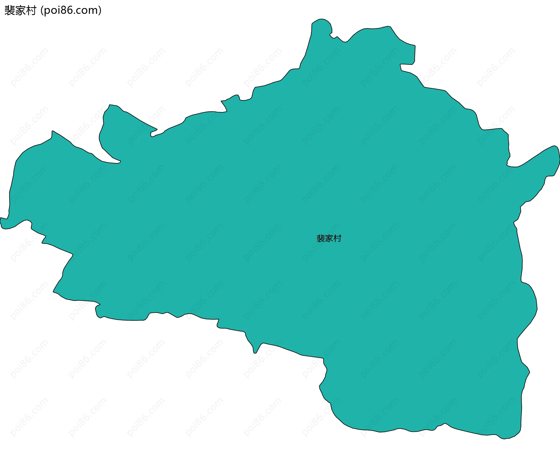 裴家村边界地图