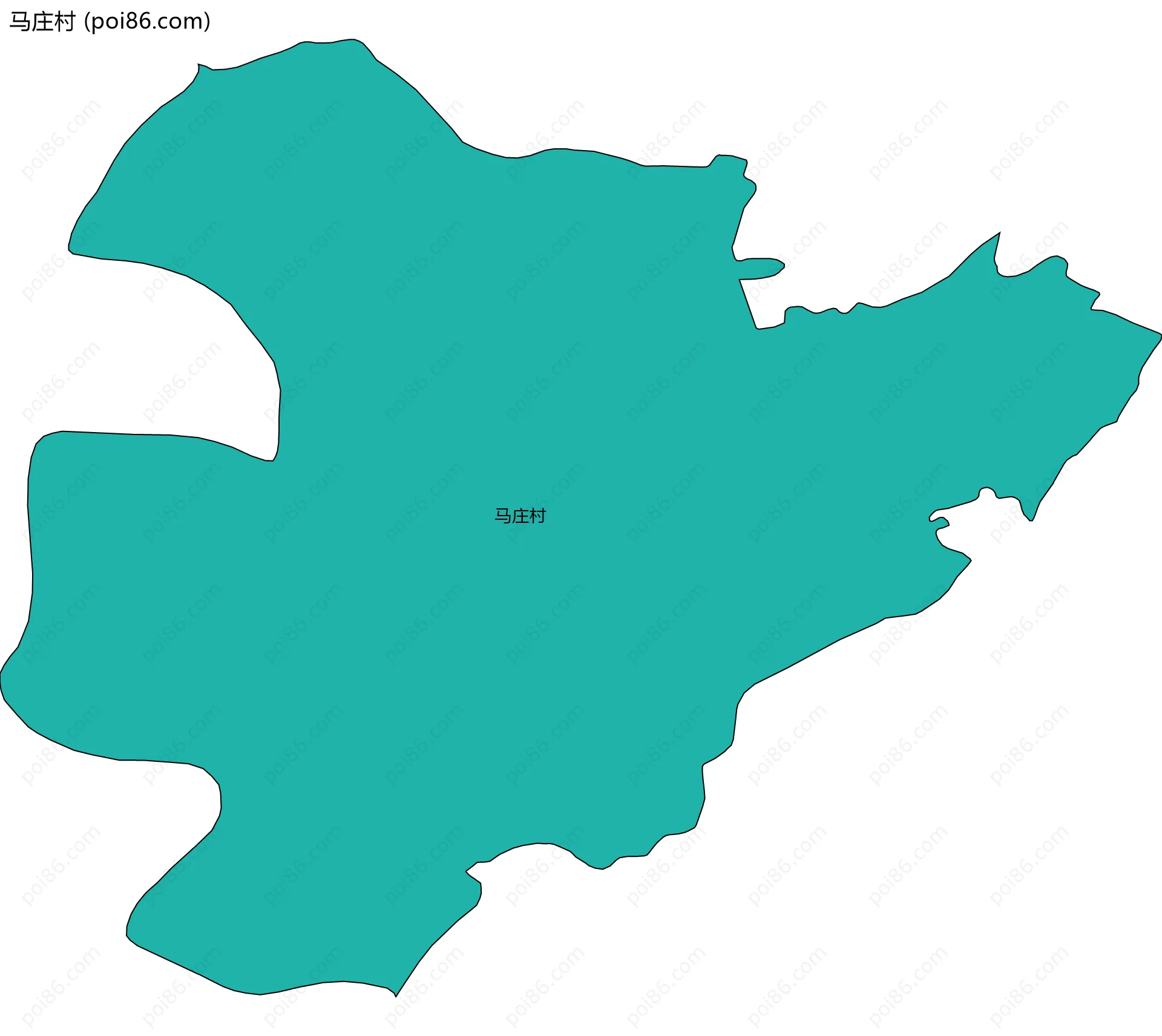 马庄村边界地图