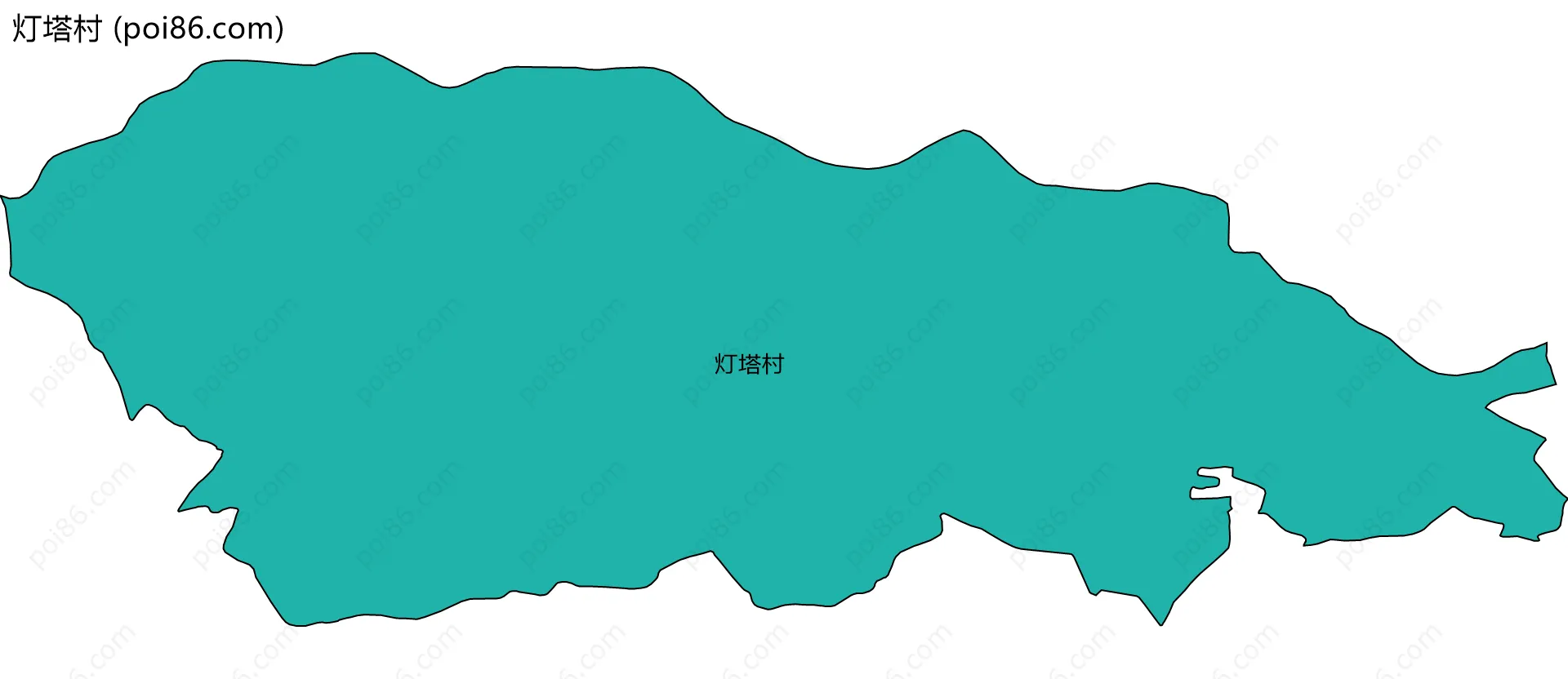 灯塔村边界地图