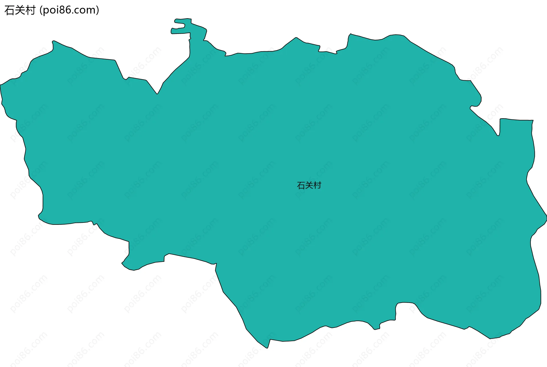 石关村边界地图