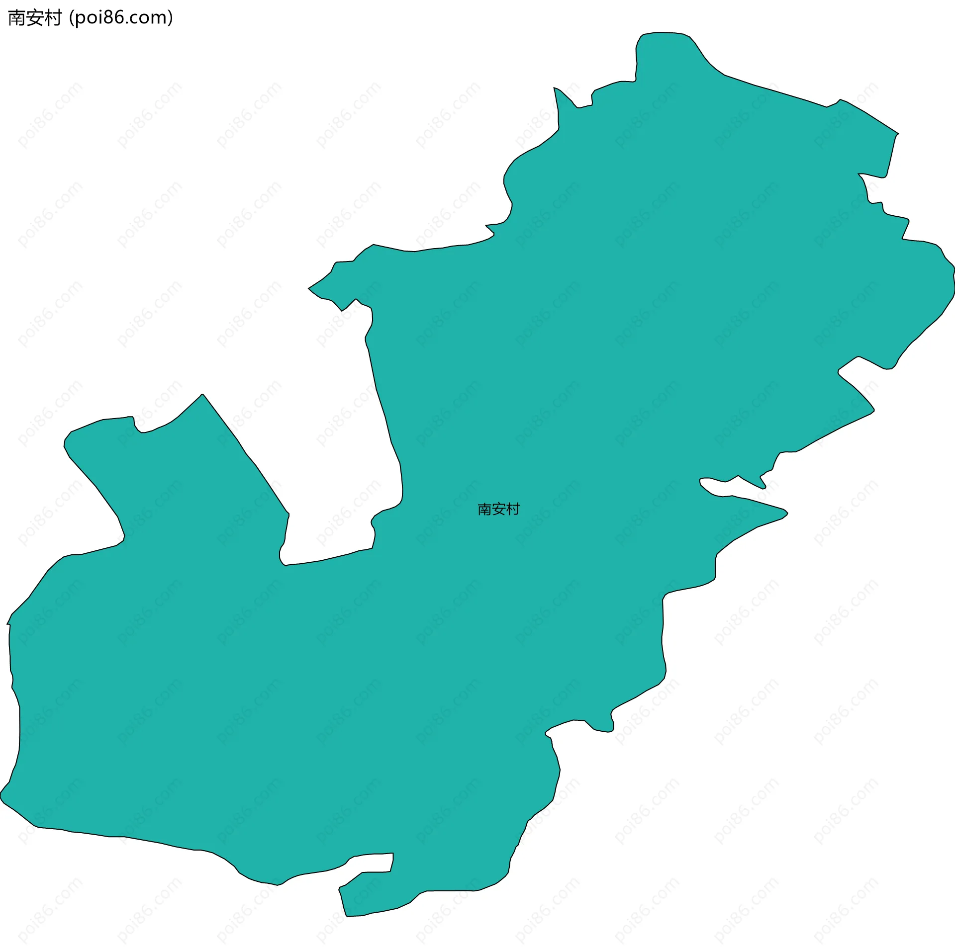 南安村边界地图