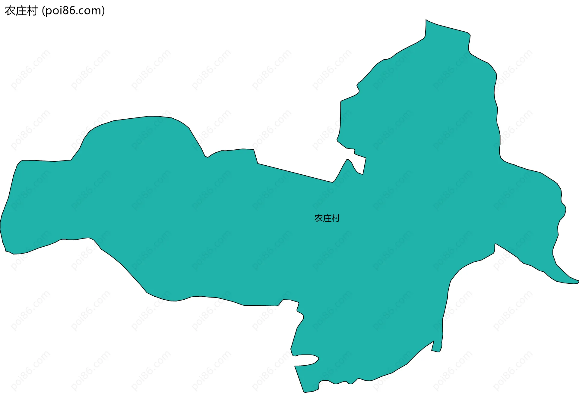 农庄村边界地图