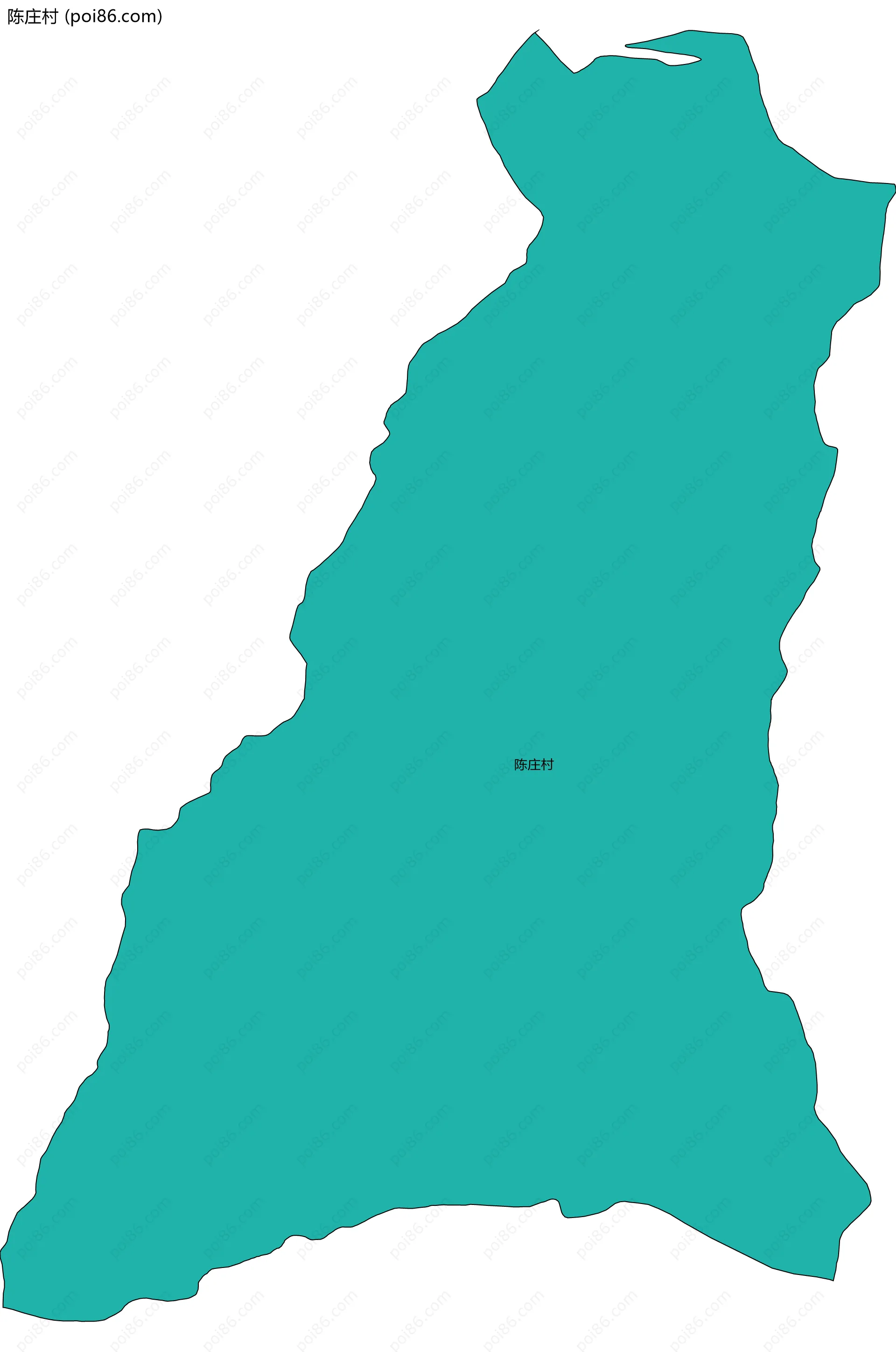 陈庄村边界地图